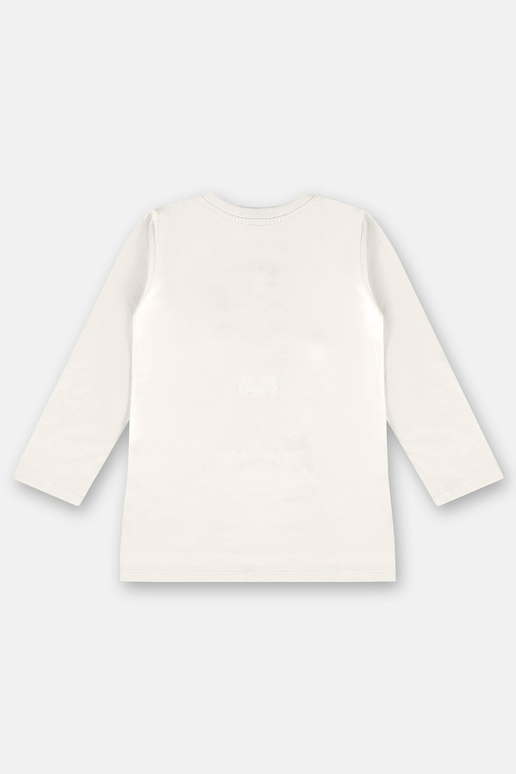 Blusa Manga Longa Infantil em Meia Malha (Off White) Up Baby - Imagem 9