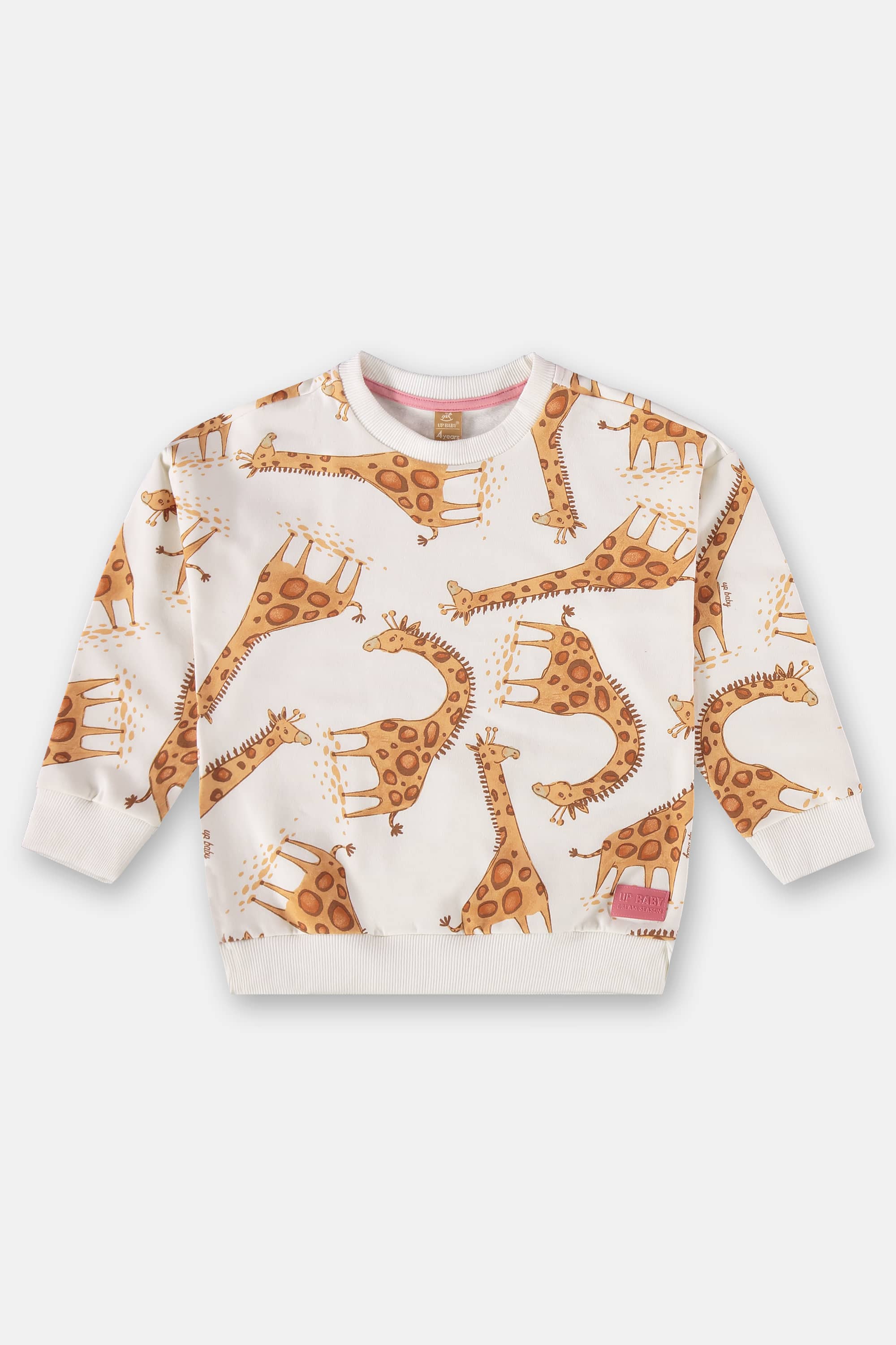 Conjunto Infantil Blusão e Calça em Molecotton (Off White) Up Baby - Imagem 3