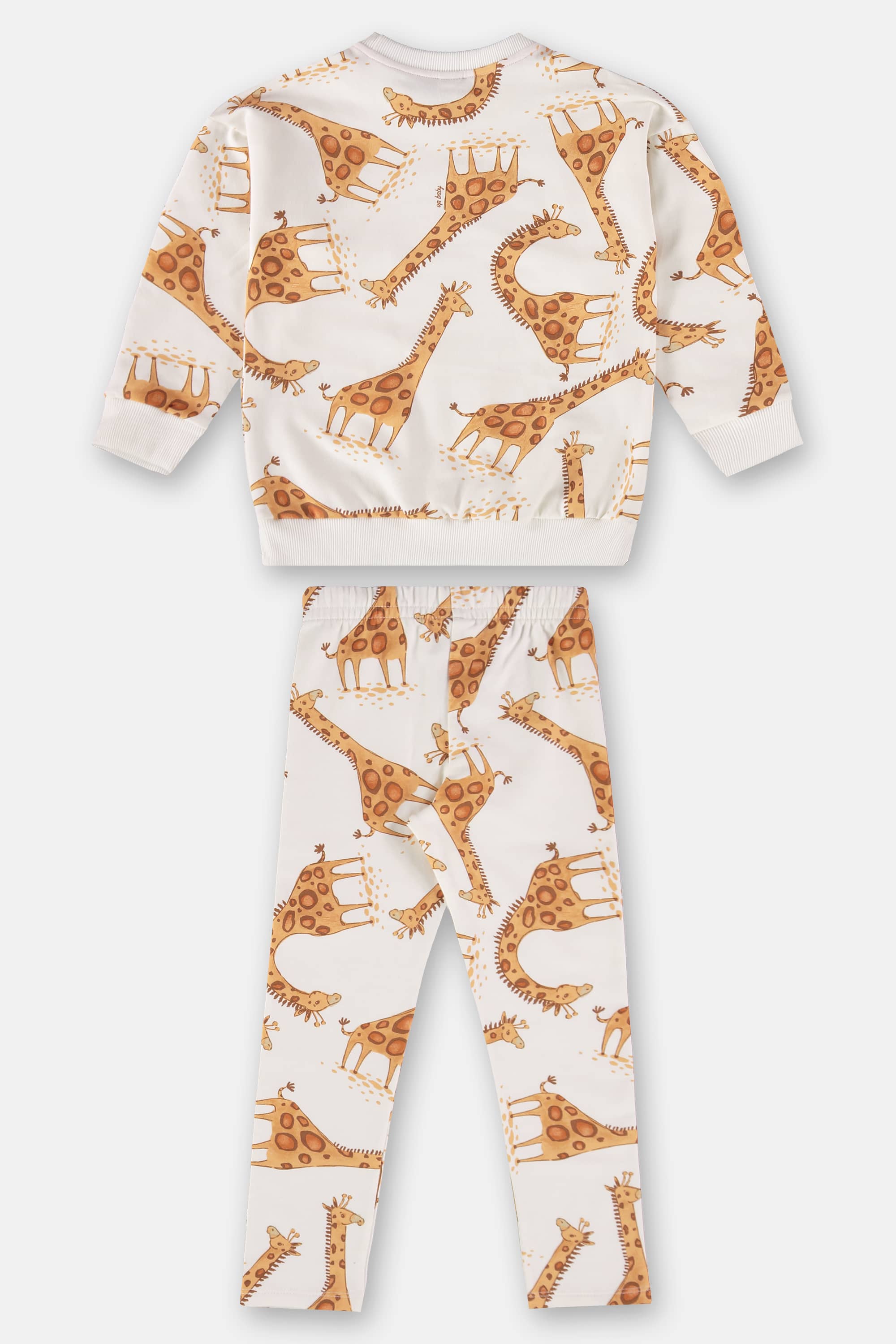 Conjunto Infantil Blusão e Calça em Molecotton (Off White) Up Baby - Imagem 40