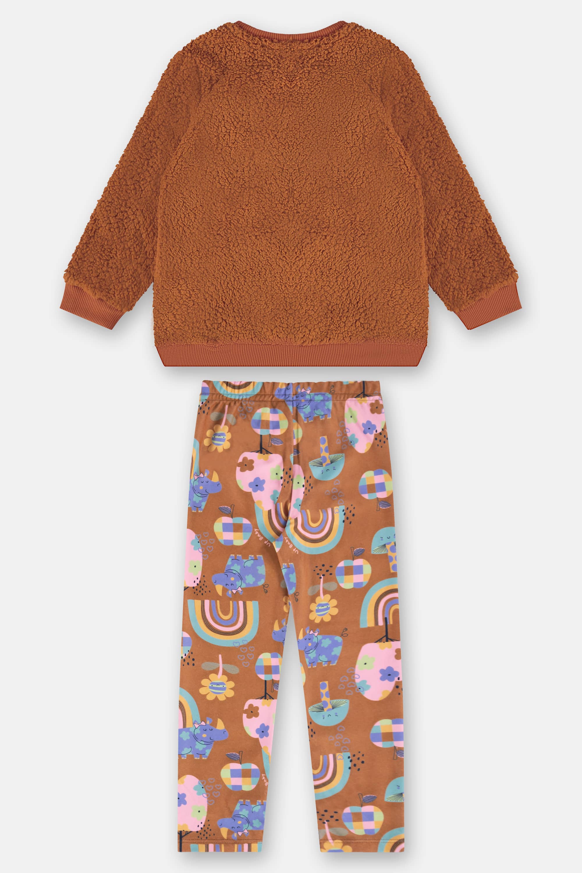 Conjunto Infantil com Blusão e Calça Peluciada (Laranja) Up Baby - Imagem 26