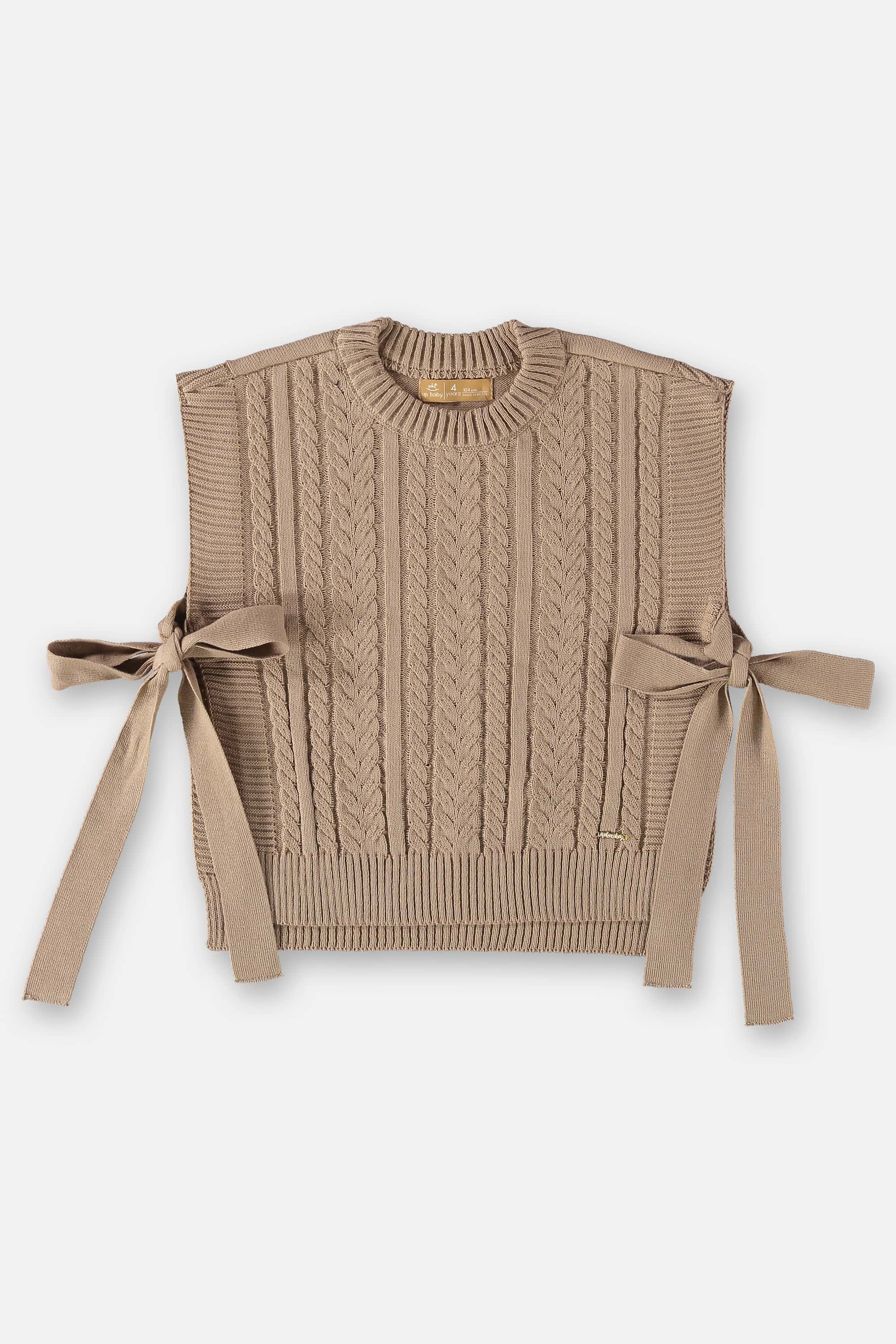 Colete em Tricô Infantil Menina (Off White) Up Baby - Imagem 10