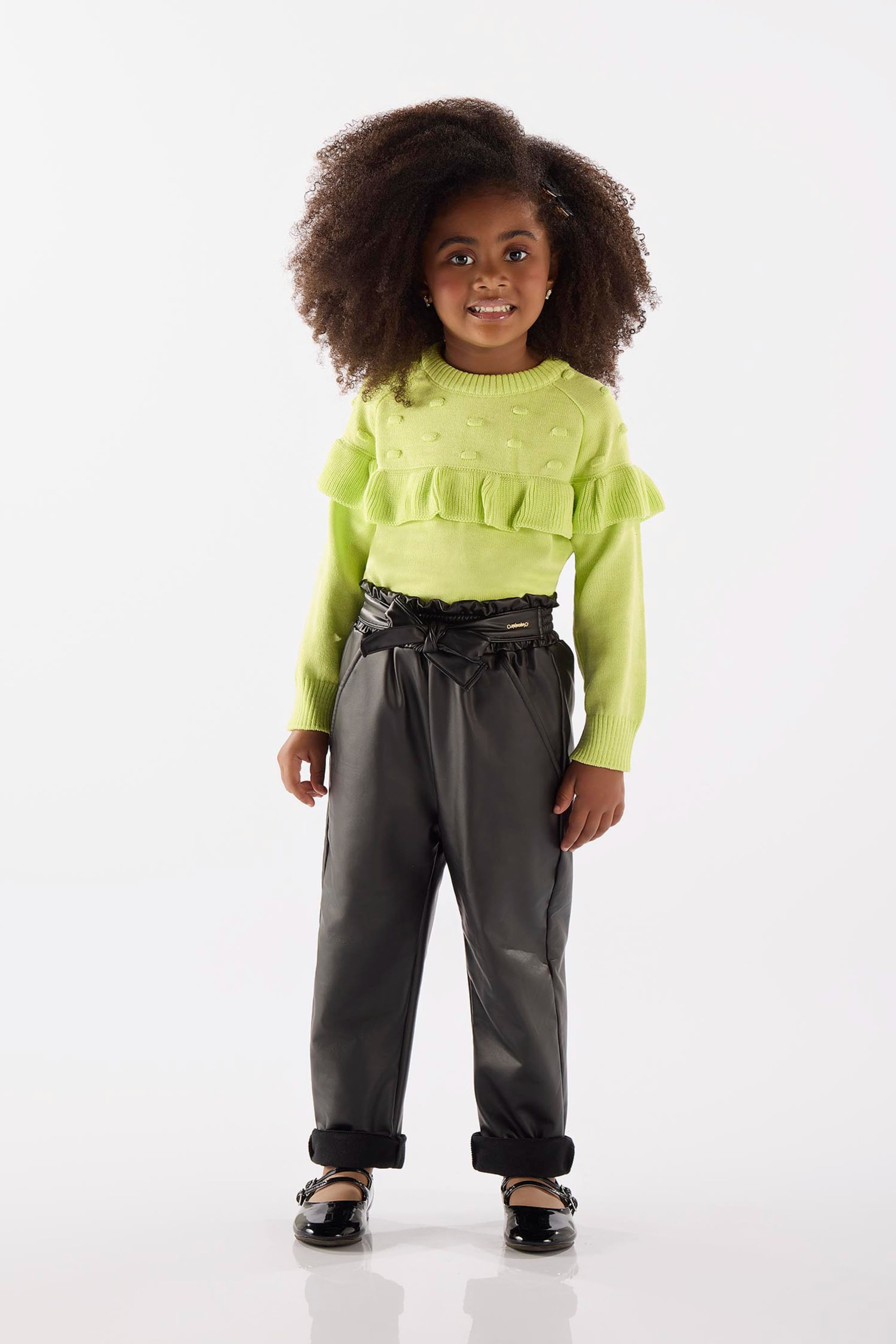 Calça Infantil Clochard em Cirrê Peluciado (Preto) Up Baby - Imagem 7