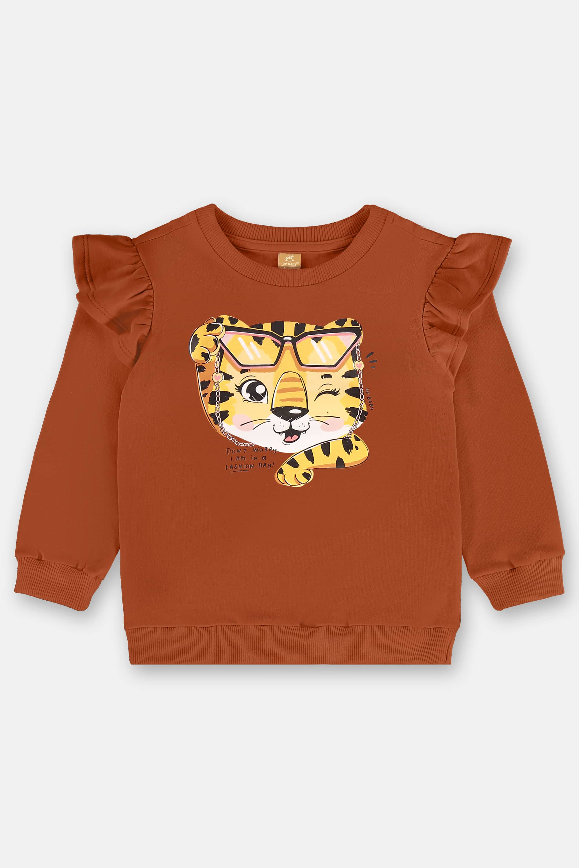 Conjunto Blusão e Legging em Molecotton (Marrom) Up Baby - Imagem 38