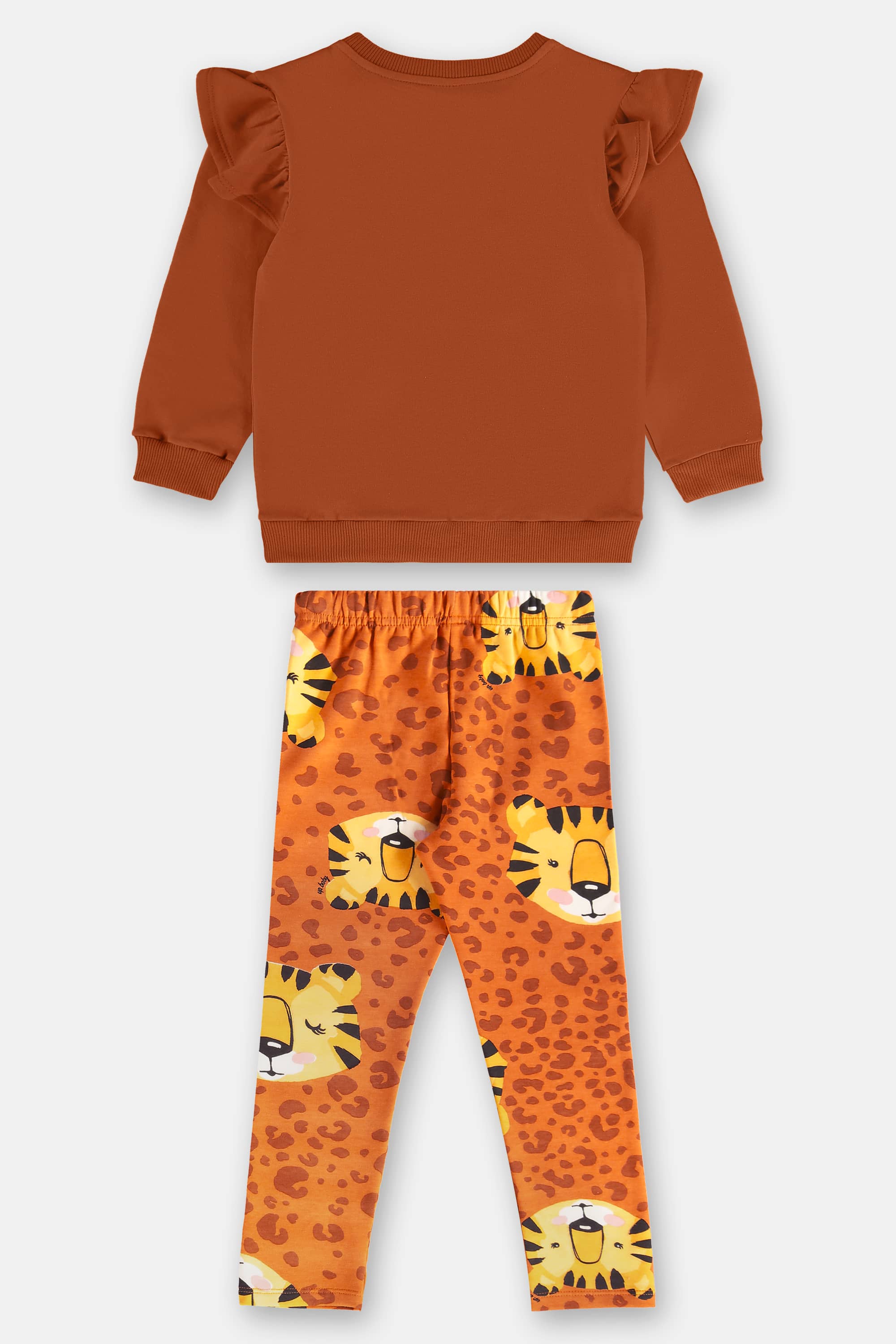 Conjunto Blusão e Legging em Molecotton (Marrom) Up Baby - Imagem 33