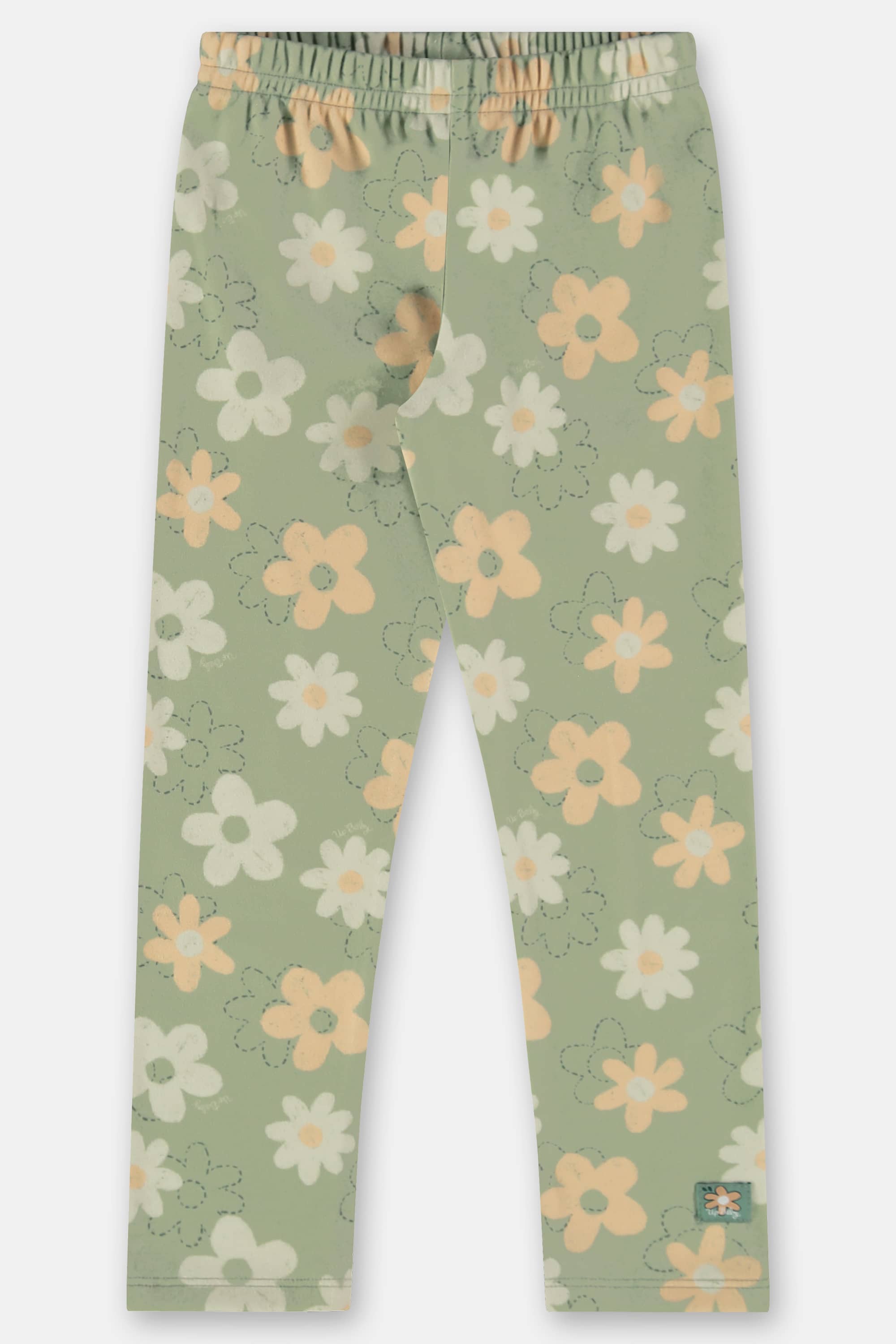 Calça Legging Infantil em Malha Peluciada (Verde) Up Baby