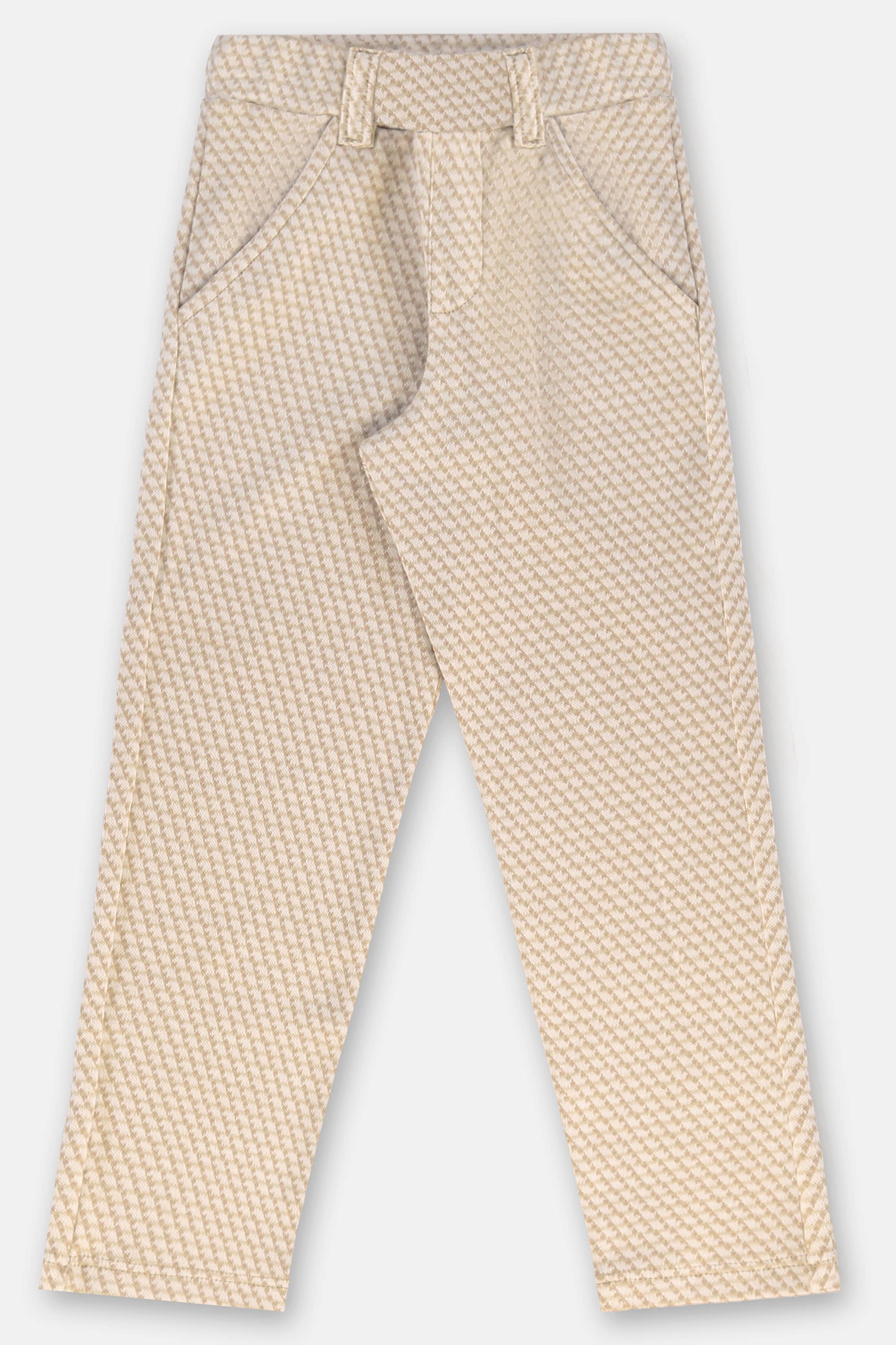 Calça Infantil em Malha Jacquard Xadrez (Marrom) Up Baby - Imagem 13