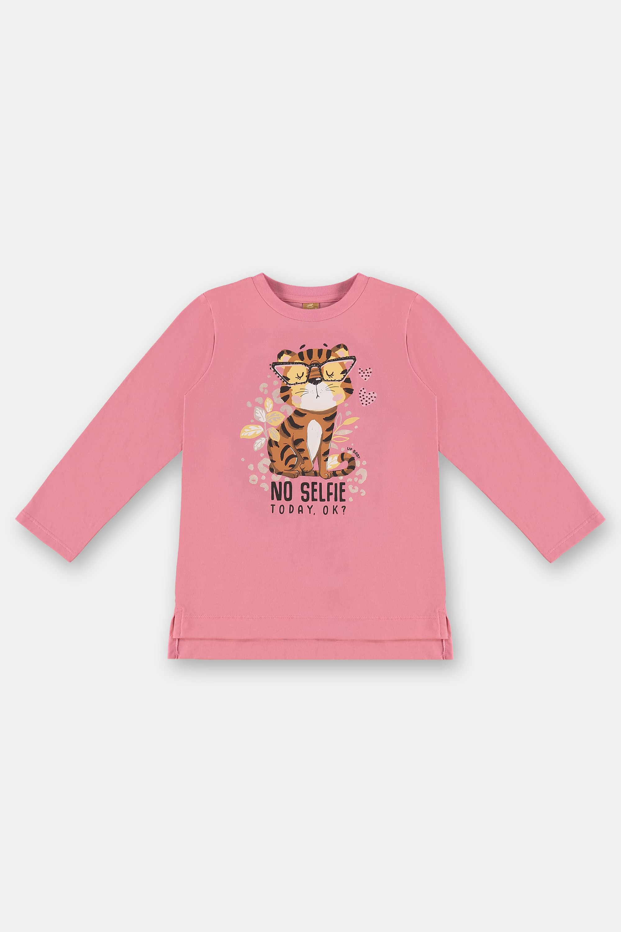 Blusa Infantil Manga Longa em Meia Malha (Rosa) Up Baby - Imagem 14