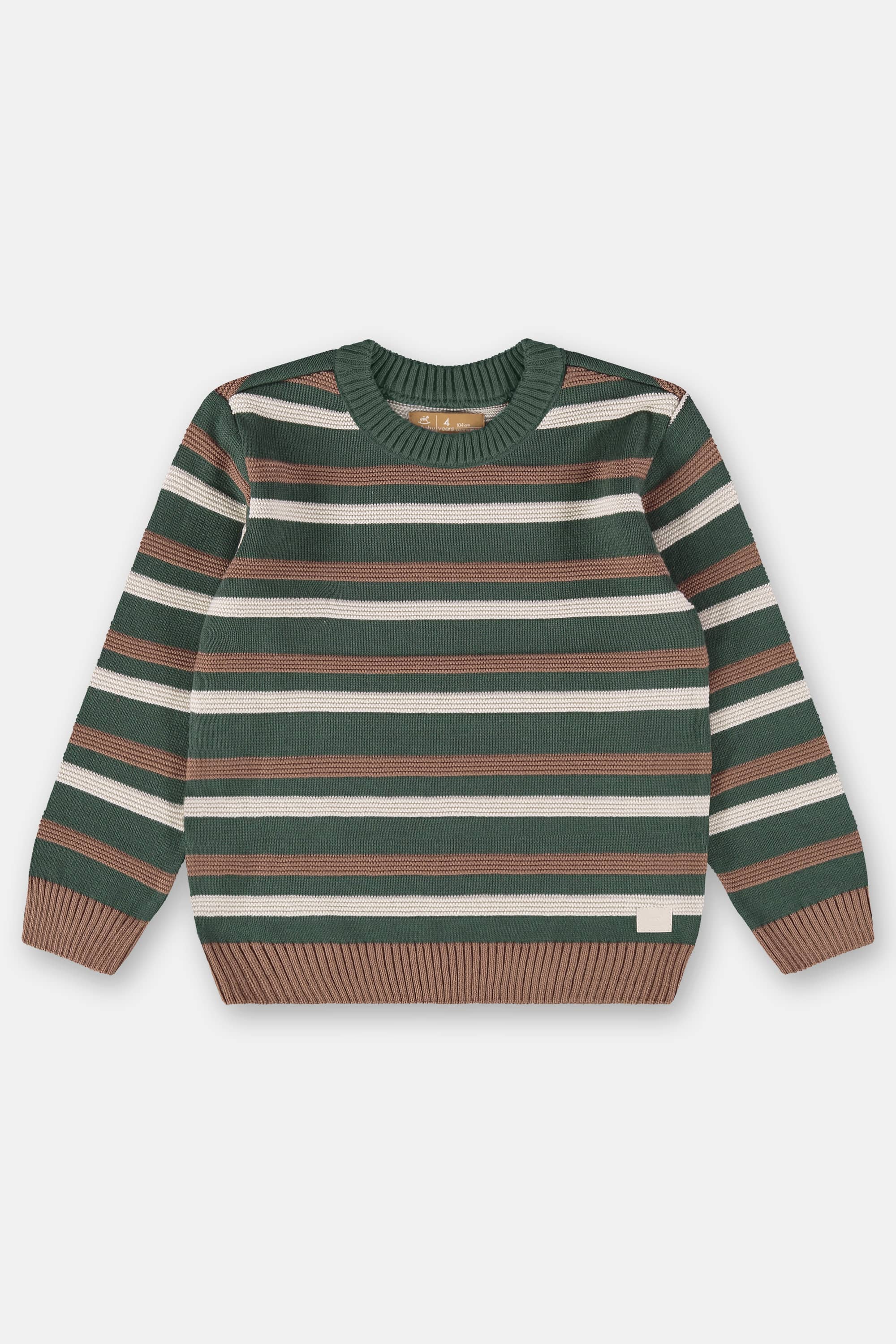 Blusão Infantil em Tricot Listrado (Verde) Up Baby - Imagem 17