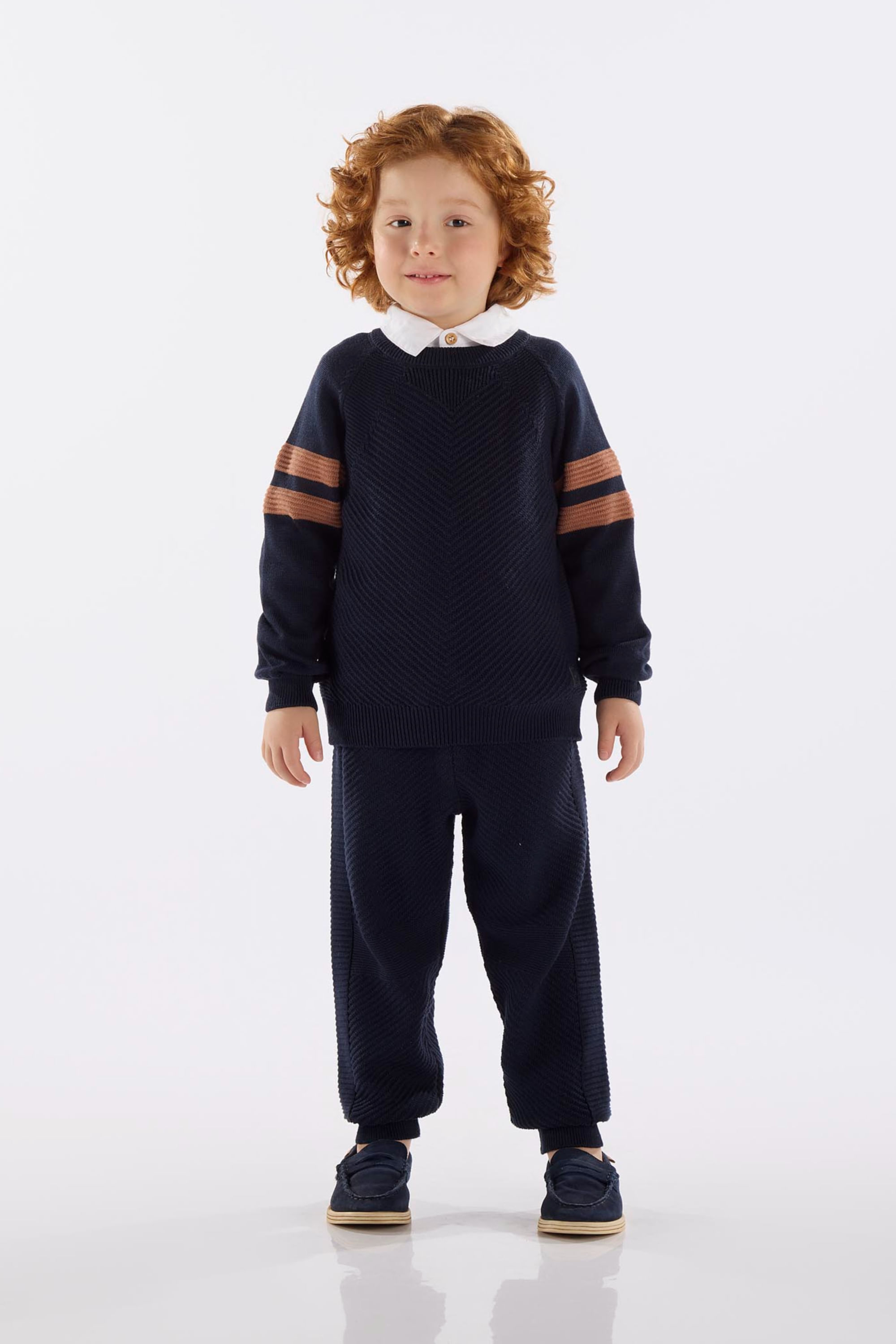 Conjunto Infantil Masculino em Tricot (Azul) Up Baby