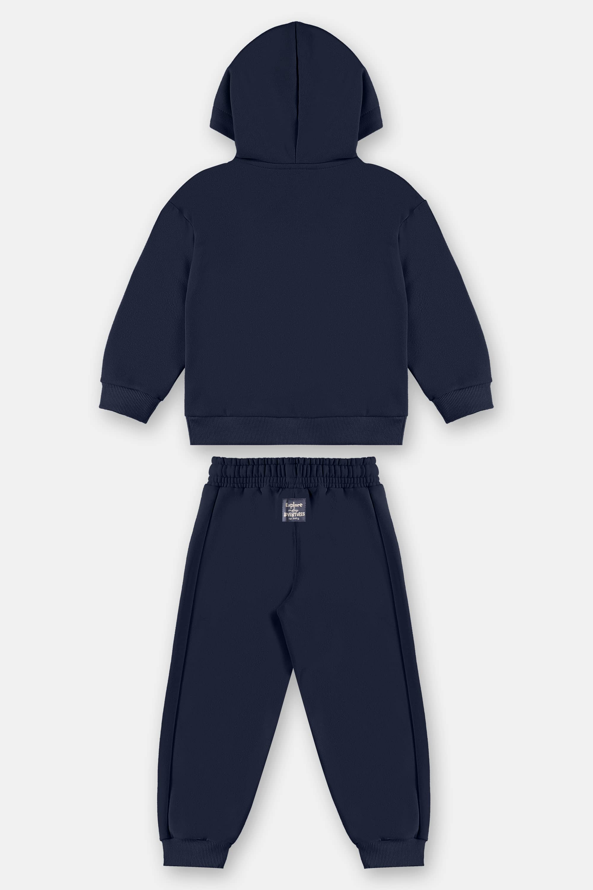 Conjunto Infantil Masculino em Moletom com Capuz Forrado (Azul Marinho) Up Baby - Imagem 30
