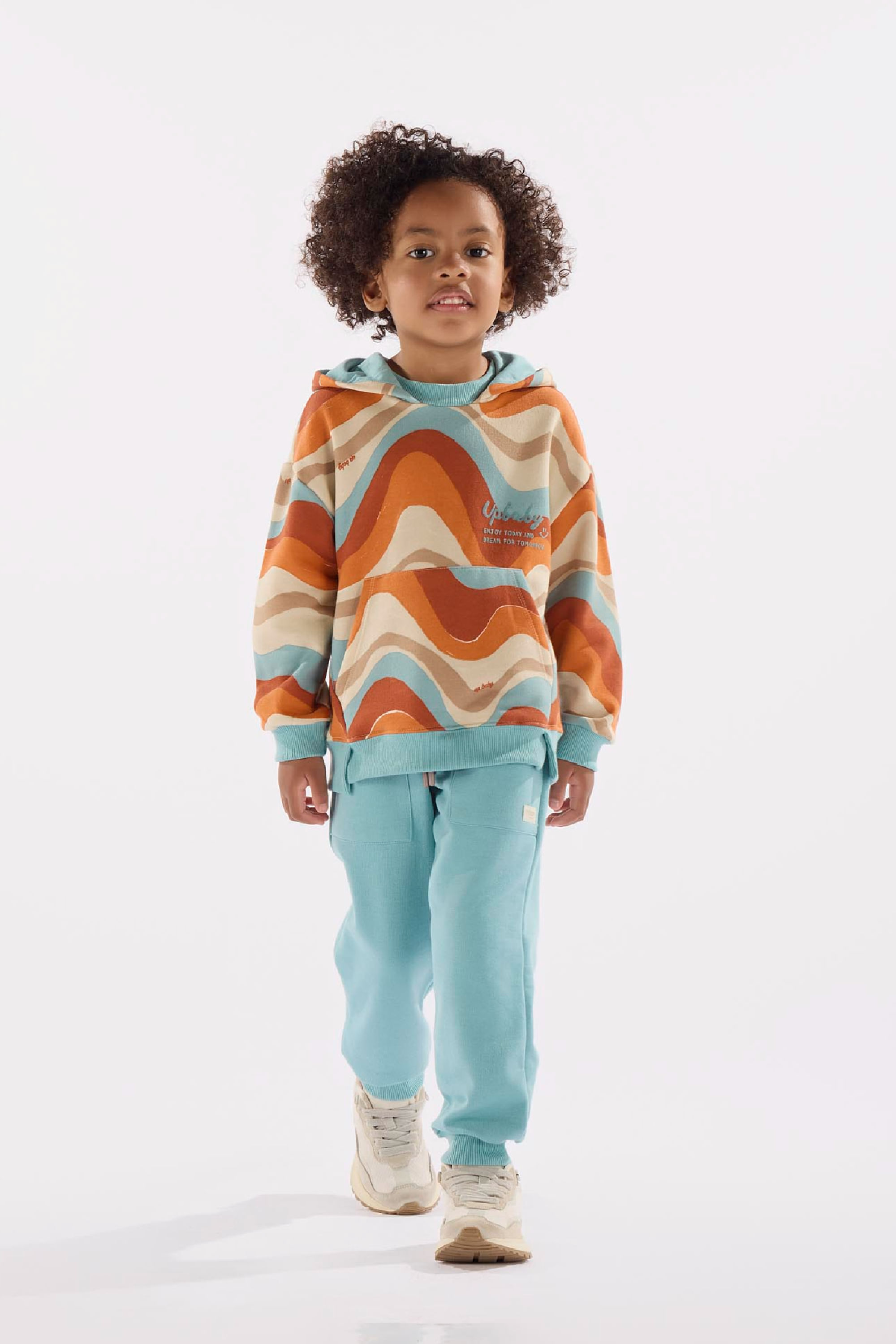 Conjunto Infantil Blusão e Calça em Moletom (Azul) Up Baby