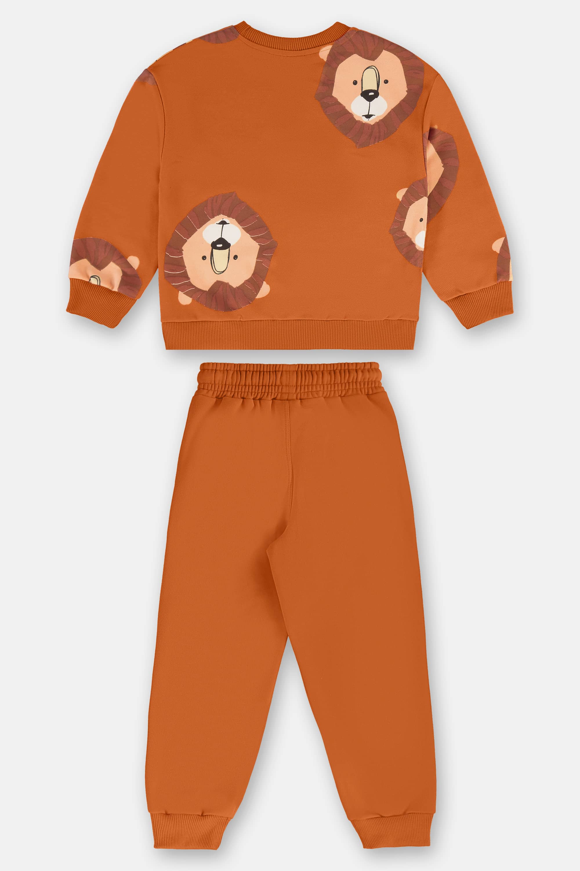 Conjunto Infantil Masculino em Moletom Sem Felpa (Laranja) Up Baby - Imagem 5