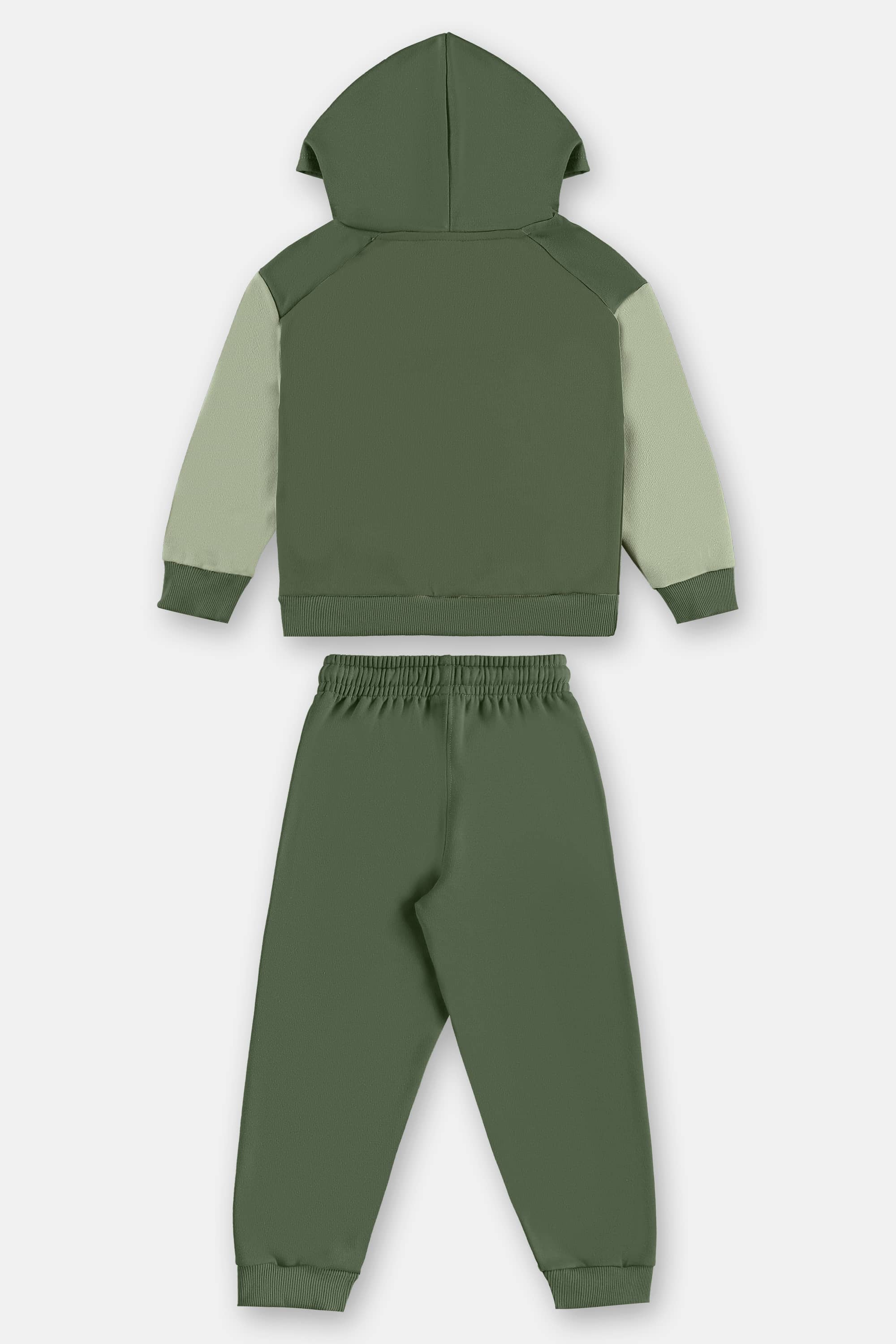 Conjunto Infantil Masculino em Moletom Felpado com Capuz (Verde) Up Baby - Imagem 46