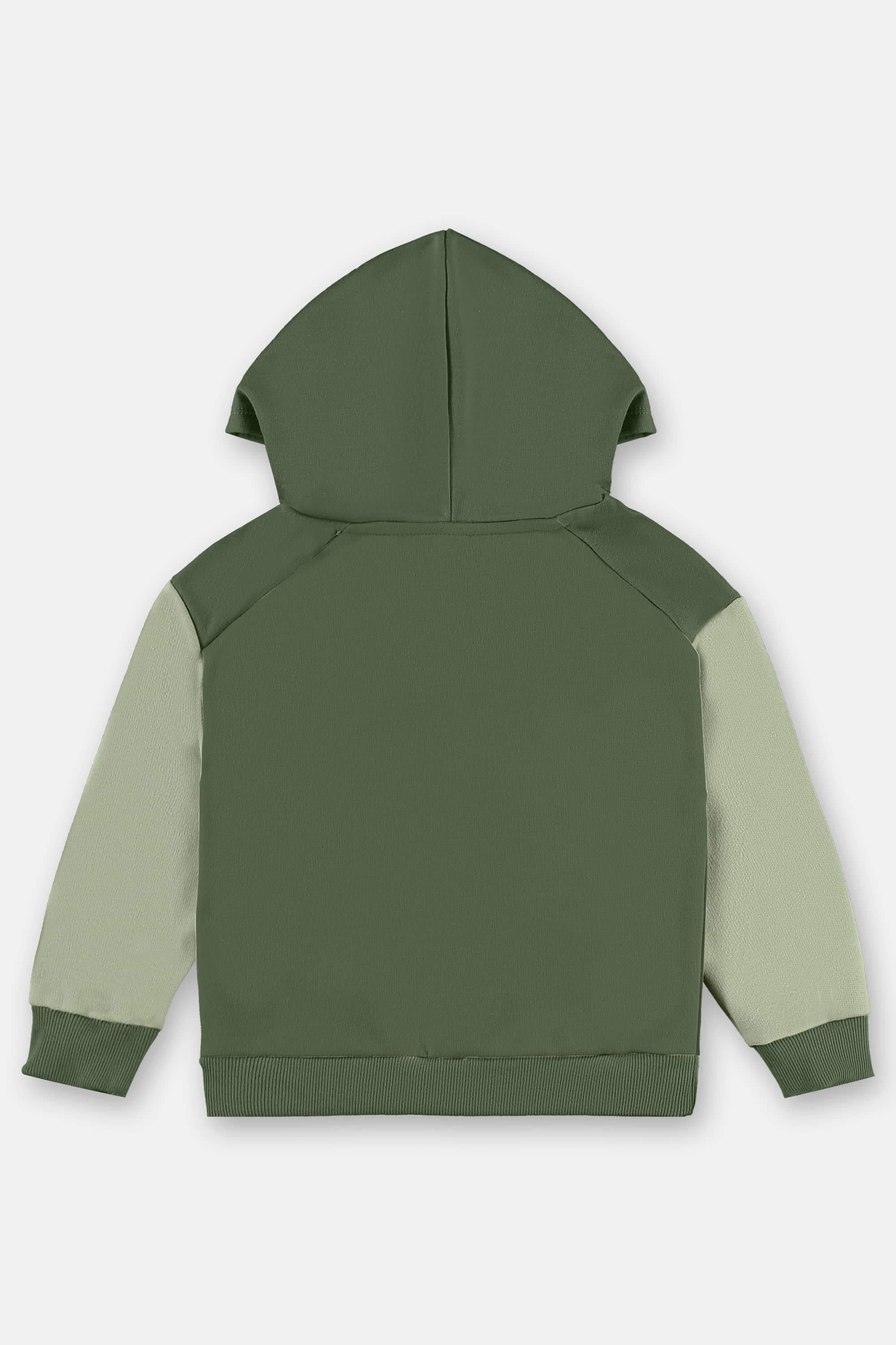 Conjunto Infantil Masculino em Moletom Felpado com Capuz (Verde) Up Baby - Imagem 7