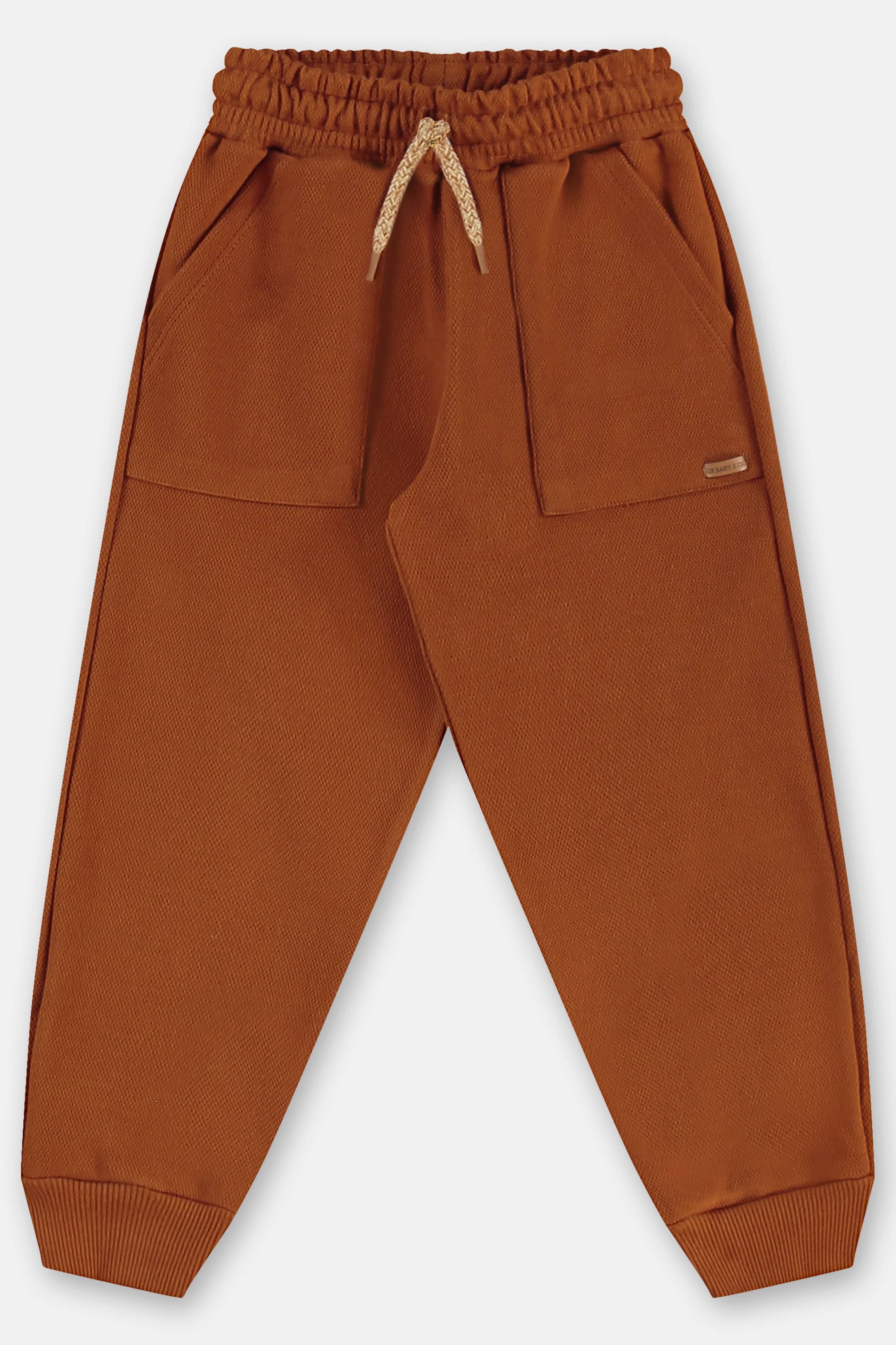 Calça Infantil Masculina em Malha Alfaiataria (Marrom) Up Baby