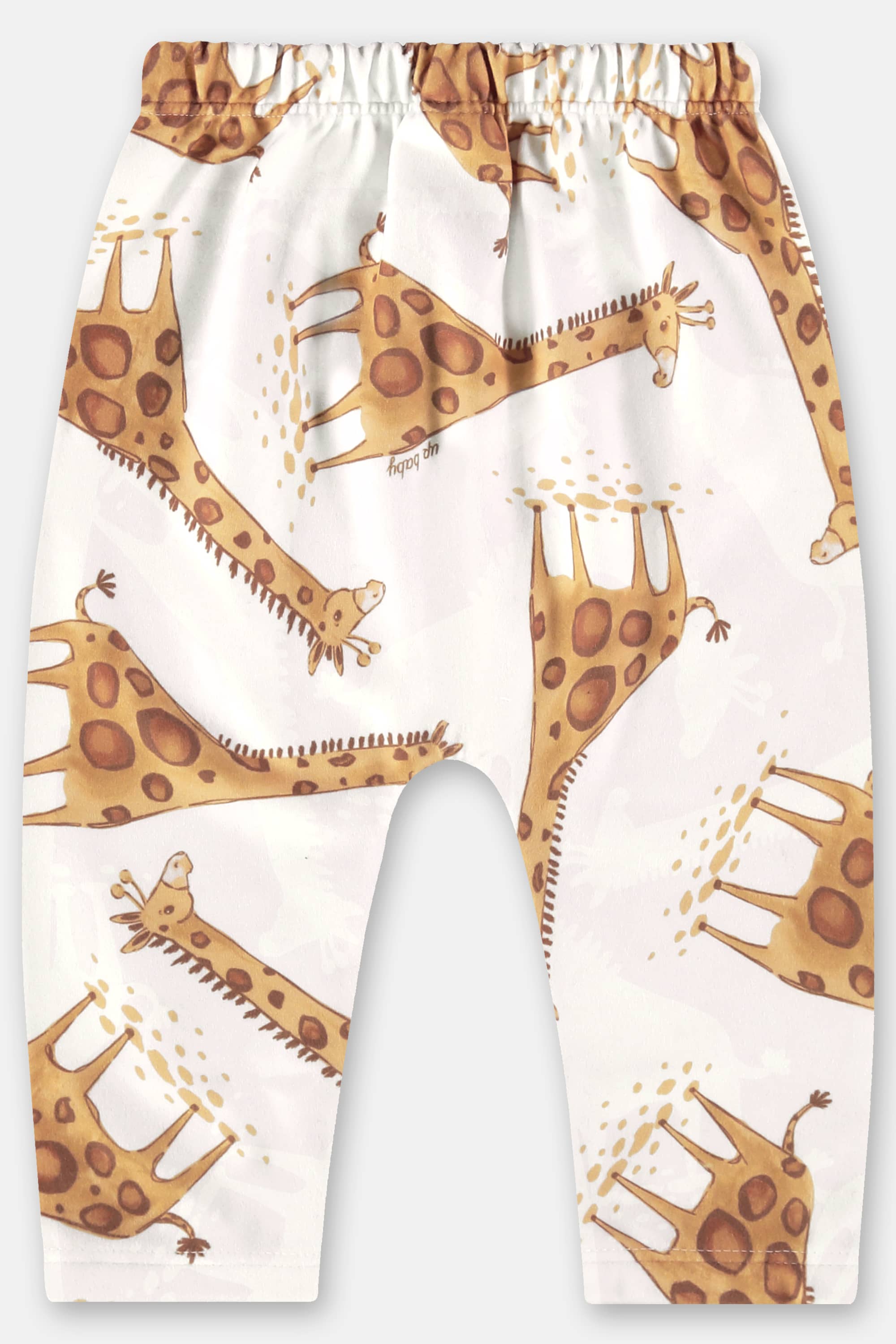 Calça Saruel em Malha Peluciada para Bebê Menina (Off White) Up Baby - Imagem 4