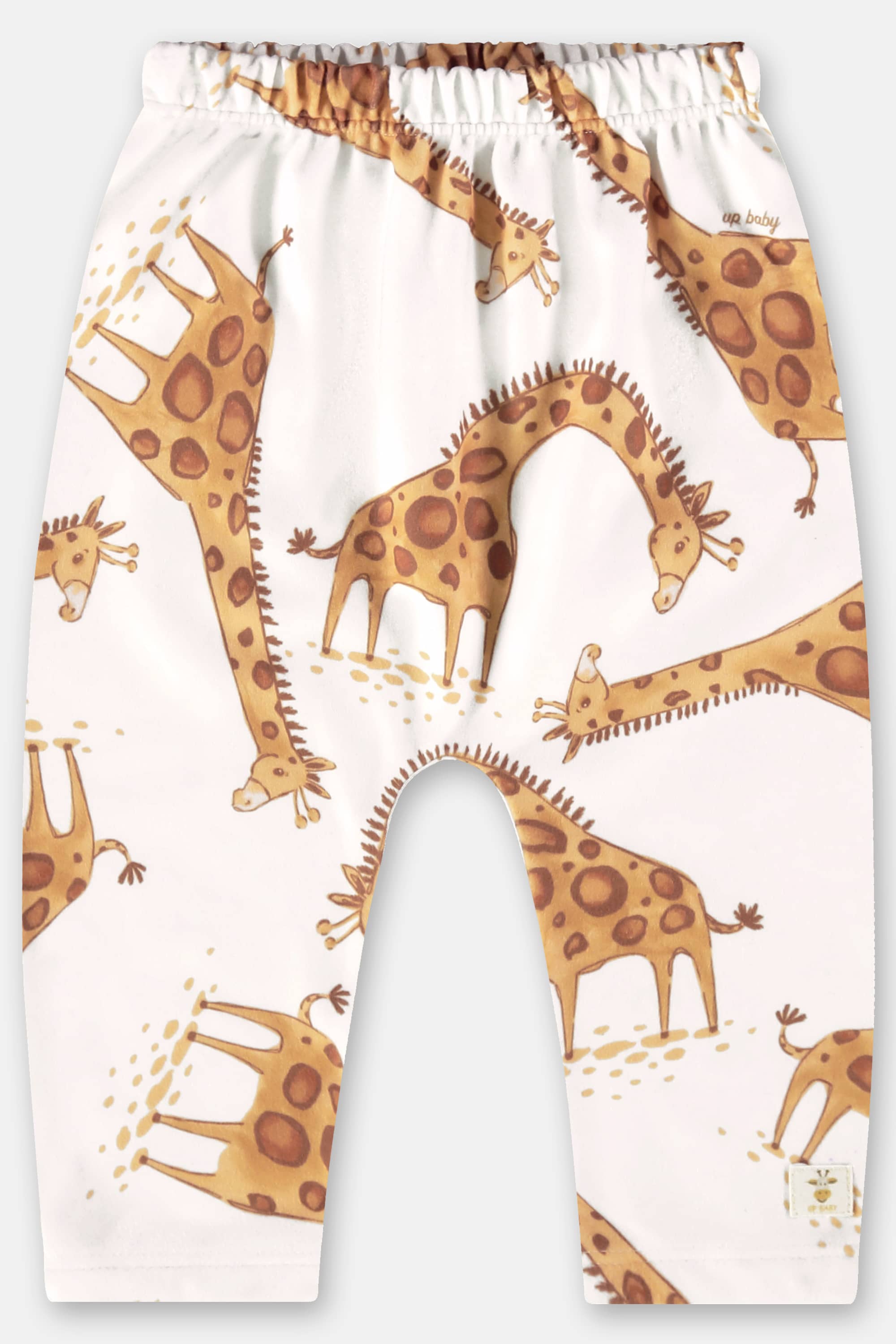 Calça Saruel em Malha Peluciada para Bebê Menina (Off White) Up Baby - Imagem 5