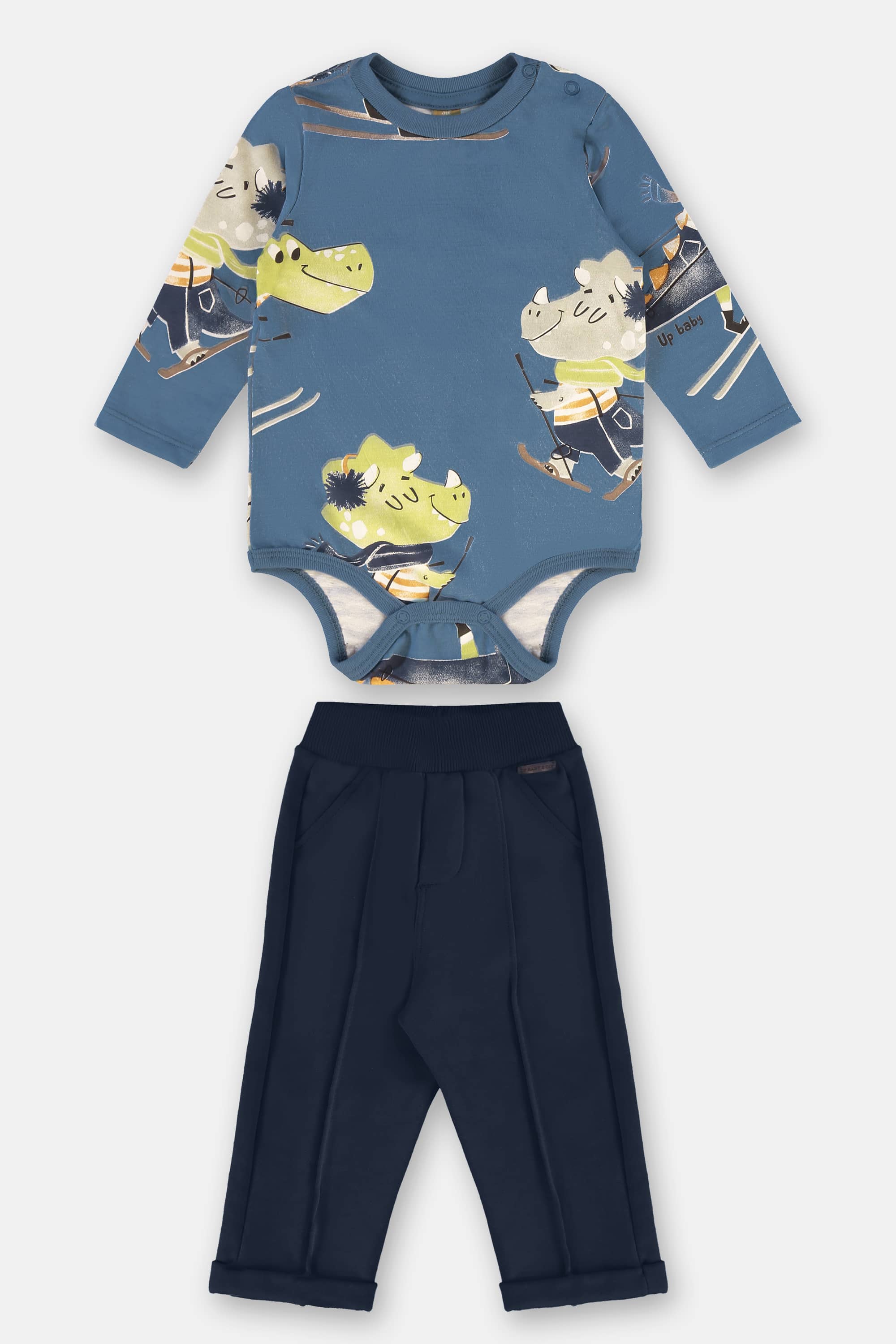 Conjunto para Bebê Menino com Body e Calça (Azul) Up Baby - Imagem 19