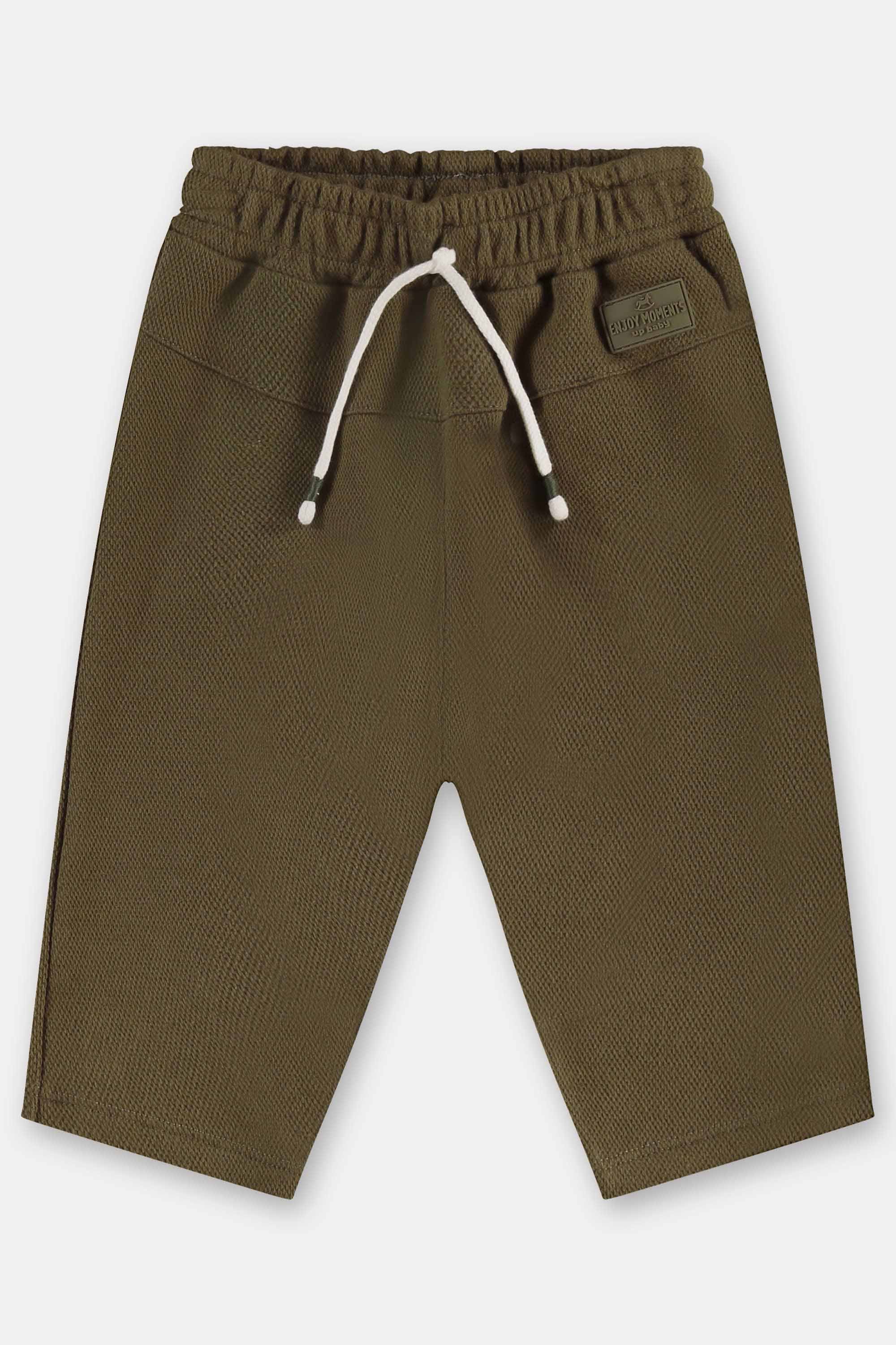 Calça Saruel em Malha Alfaiataria para Bebê Menino (Verde) Up Baby