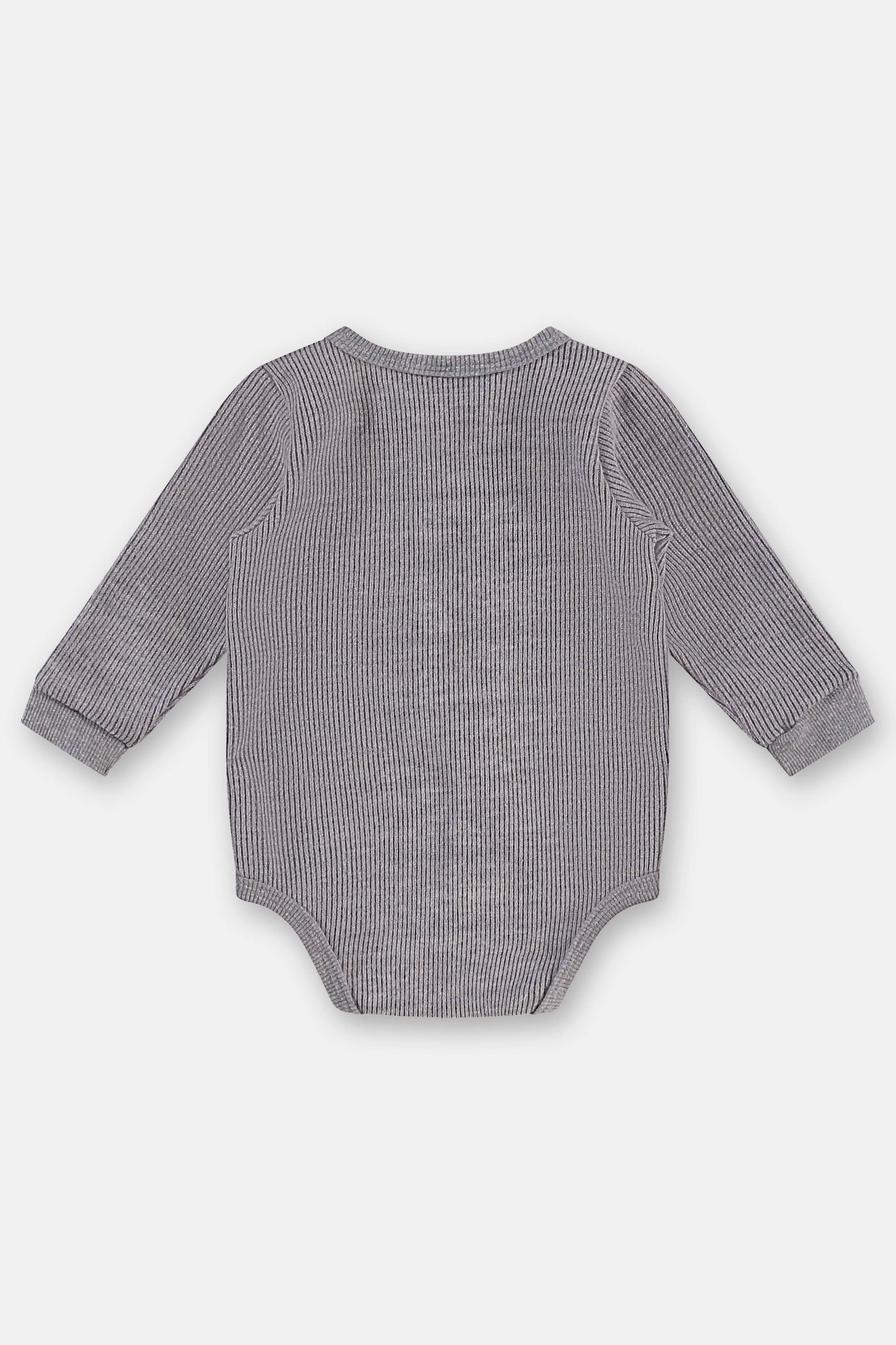 Body para Bebê Menino em Malha Aveludada de Tricô (Azul) Up Baby - Imagem 2