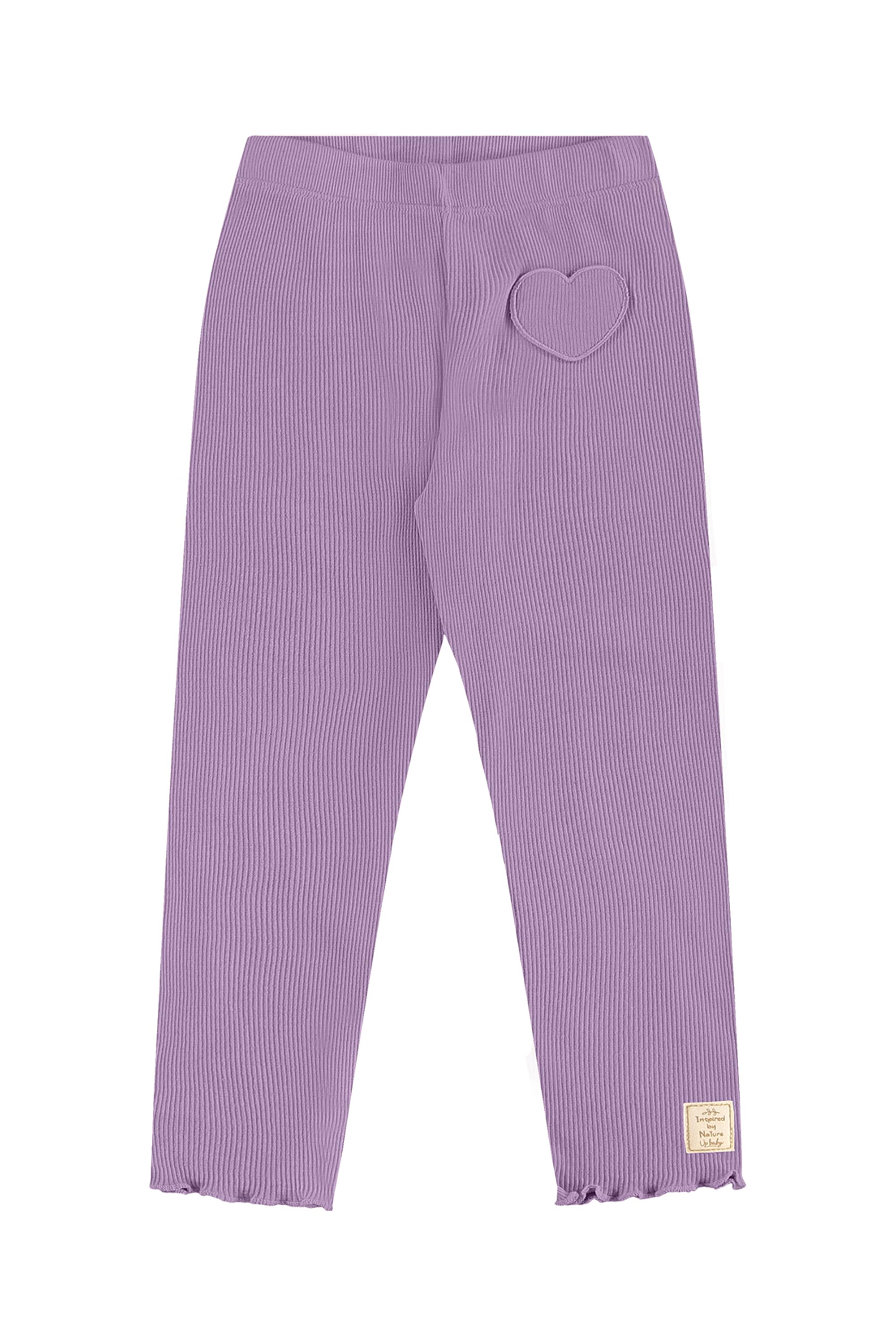 Calça Legging Infantil em Ribana (Roxo) Up Baby
