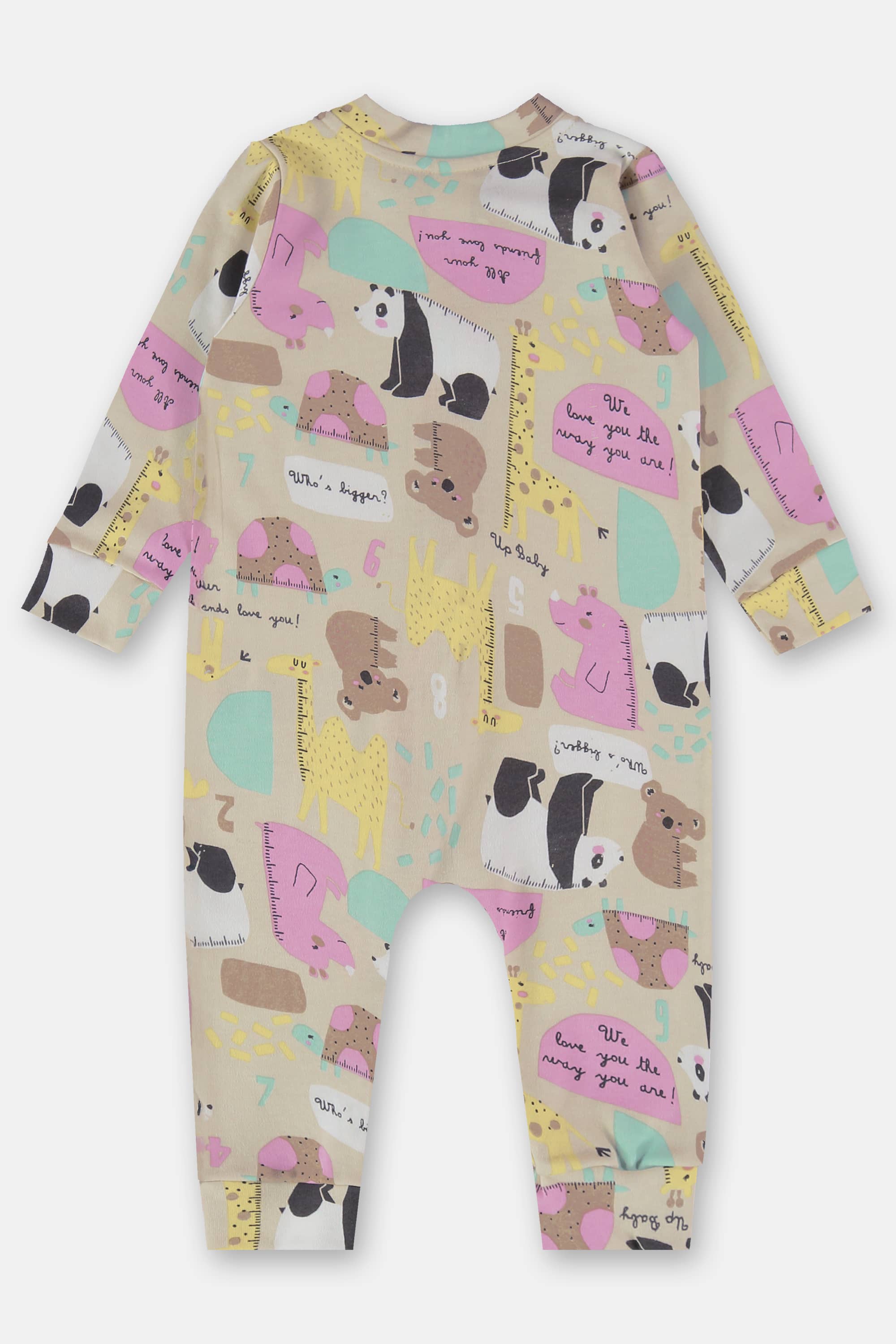 Macacão Estampado para Bebê Menina (Off White) Up Baby - Imagem 12