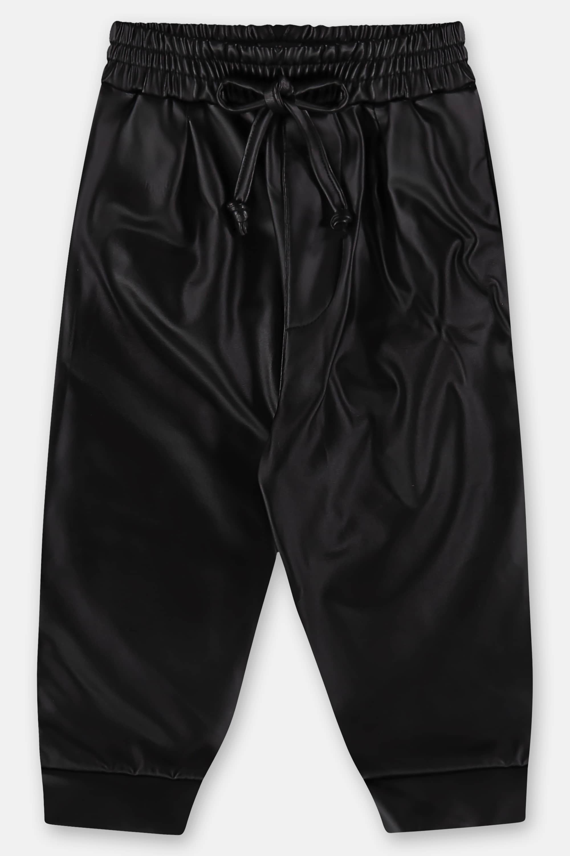 Calça Bebê Menina em Cirrê Peluciado (Preto) Up Baby