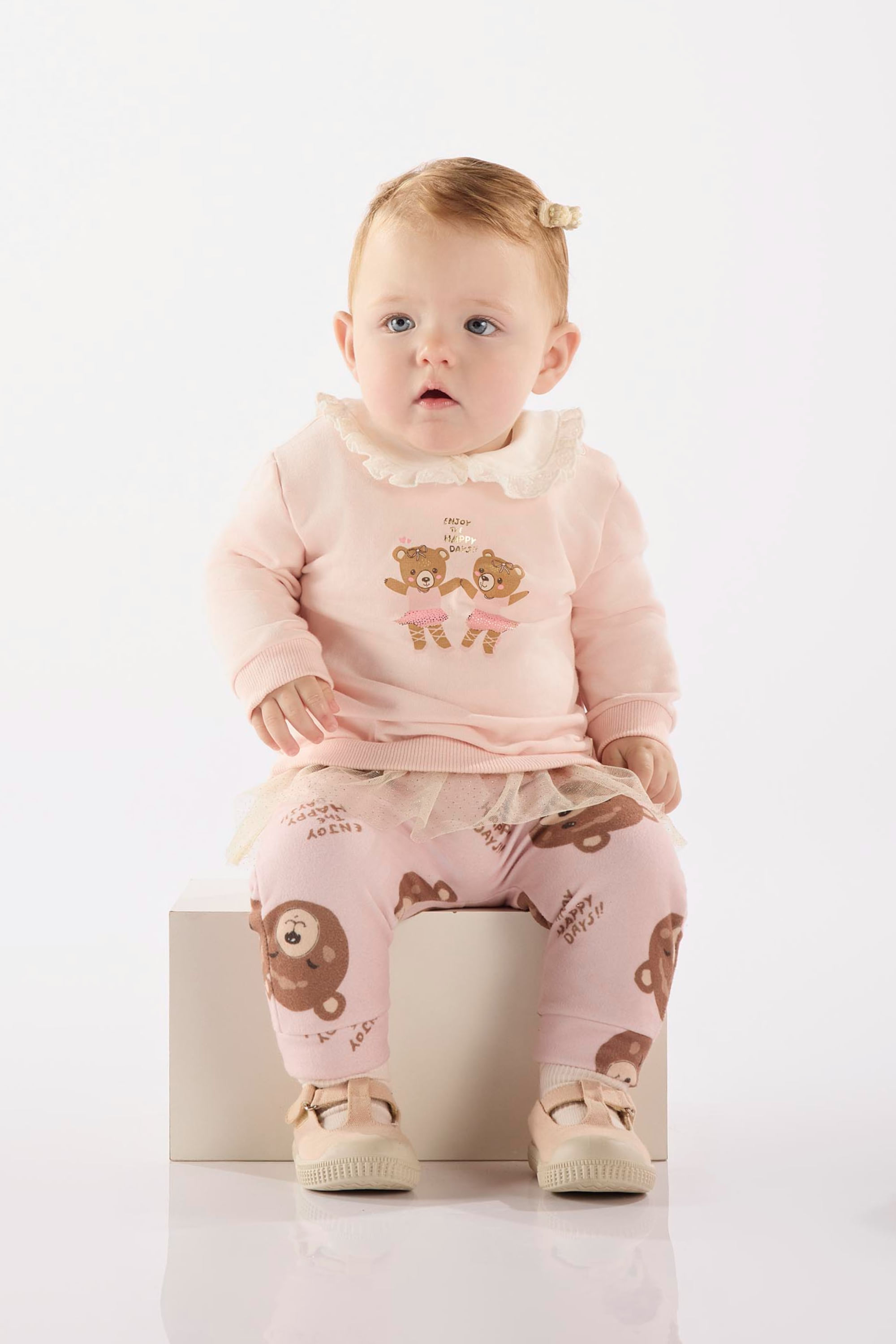Conjunto para Bebê Menina em Molecotton e Malha Peluciada (Rosa Claro) Up Baby - Imagem 29