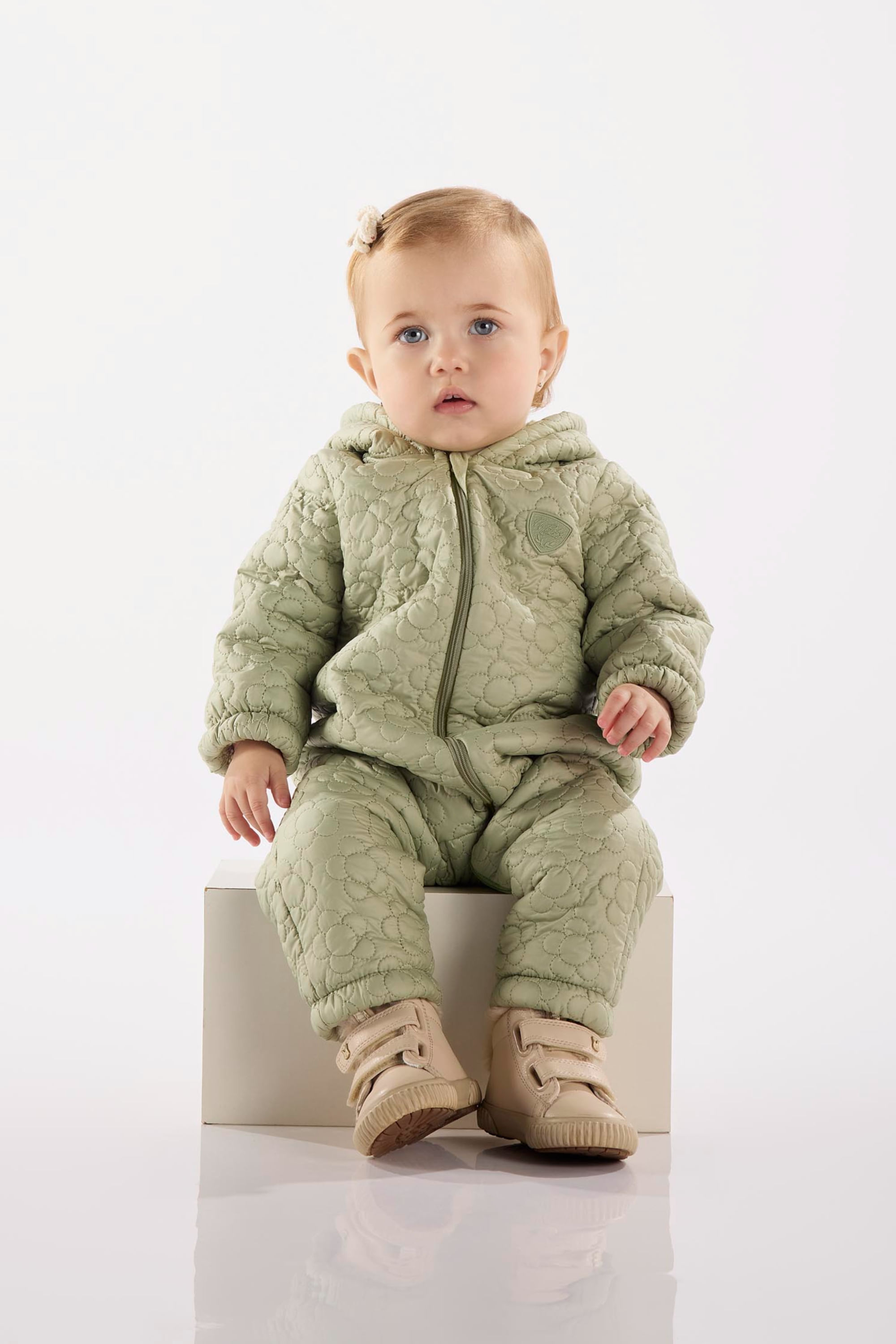 Macacão Acolchoado para Bebê Menina (Verde) Up Baby - Imagem 13