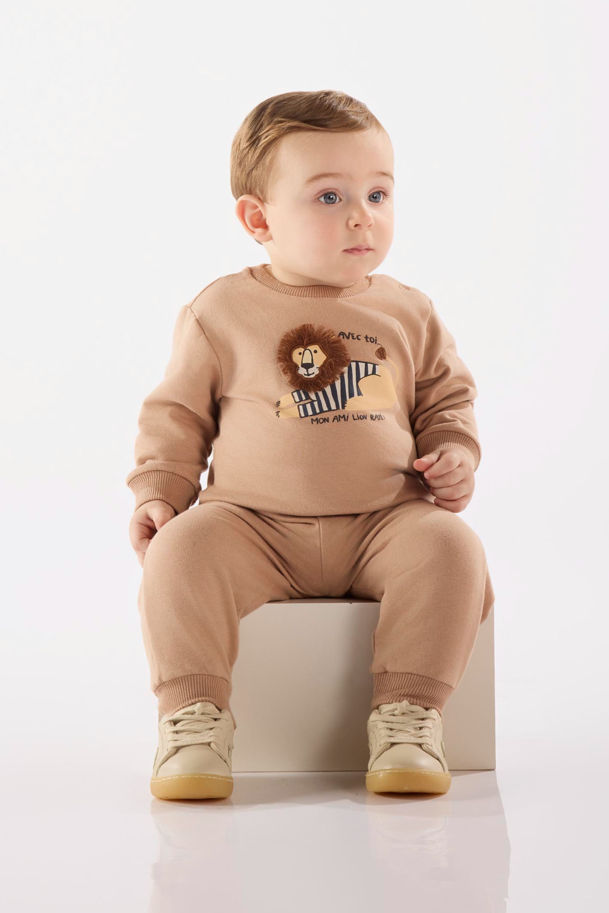 Conjunto para Bebê Menino em Molecotton (Marrom) Up Baby - Imagem 36