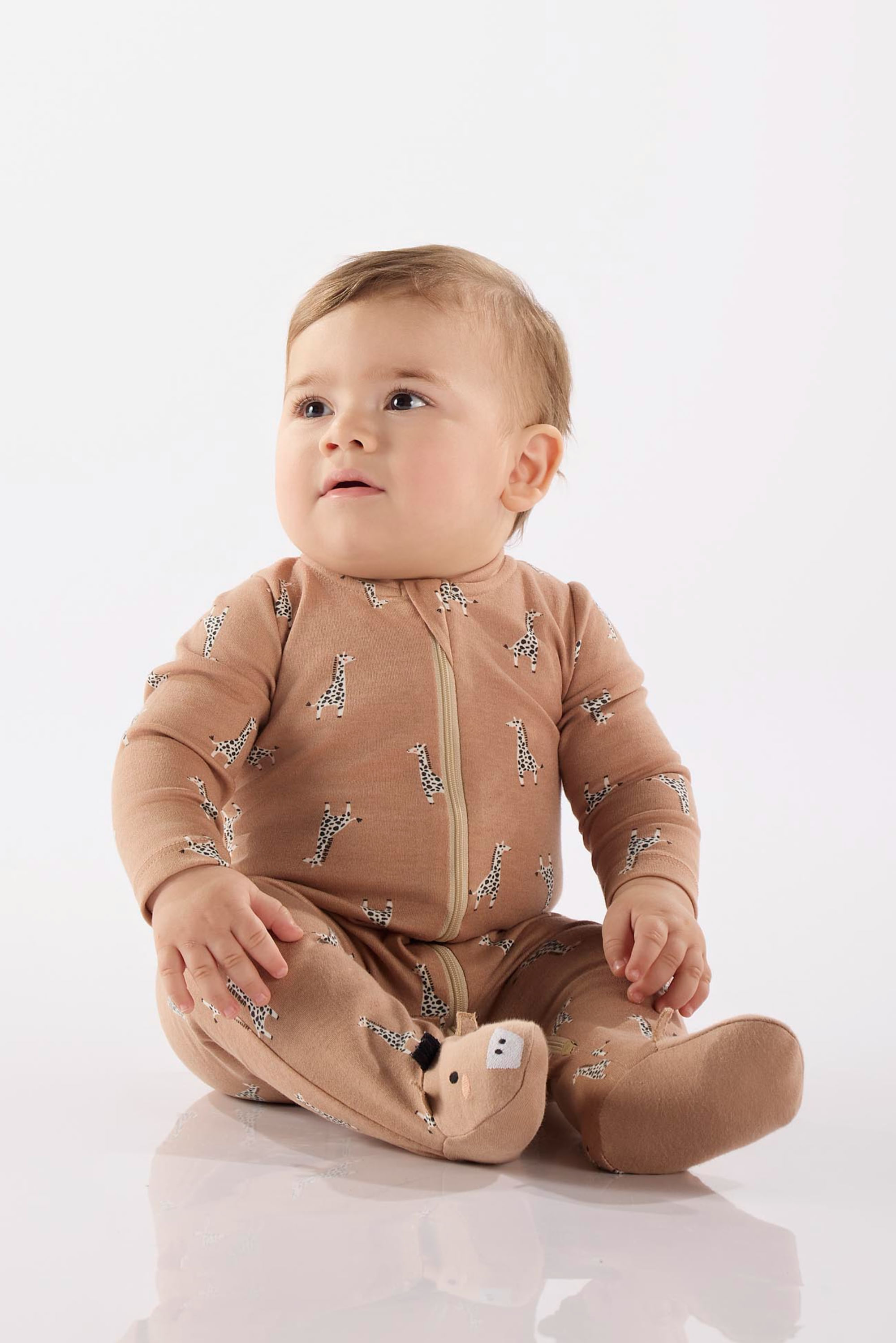 Macacão Girafinha para Bebê Menino (Marrom) Up Baby - Imagem 16