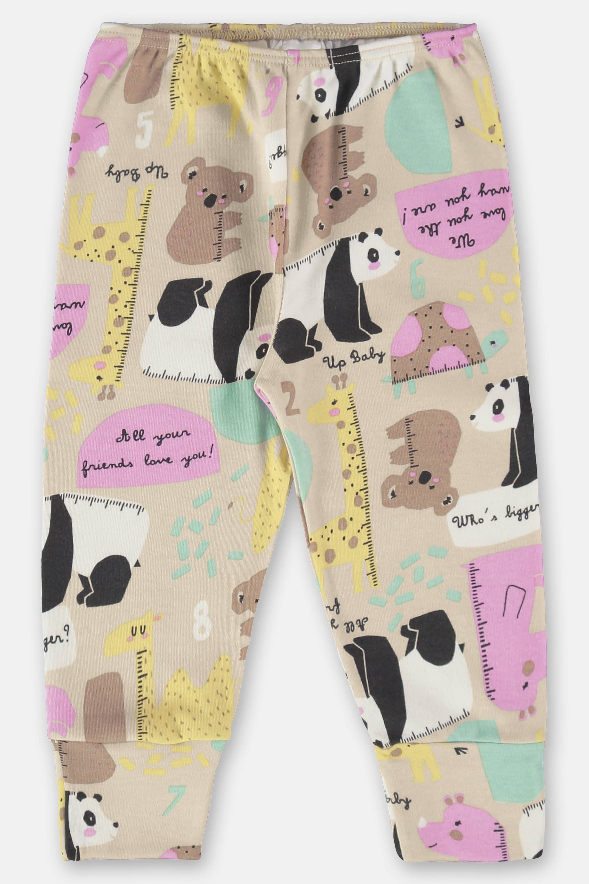 Calça Estampada para Bebê Menina (Off White) Up Baby