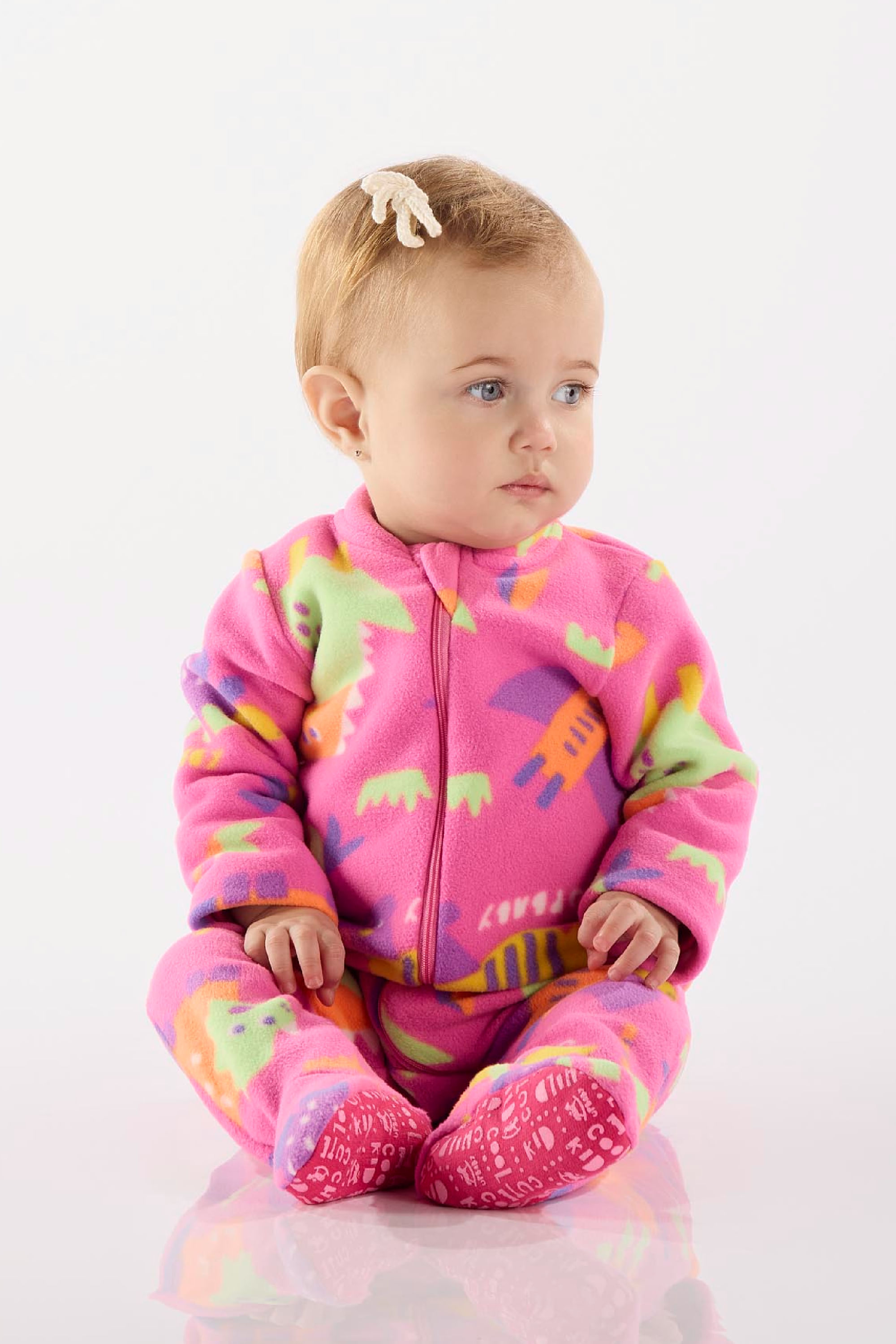 Macacão para Bebê Unissex em Malha Térmica (Lilás Neon) Up Baby - Imagem 7