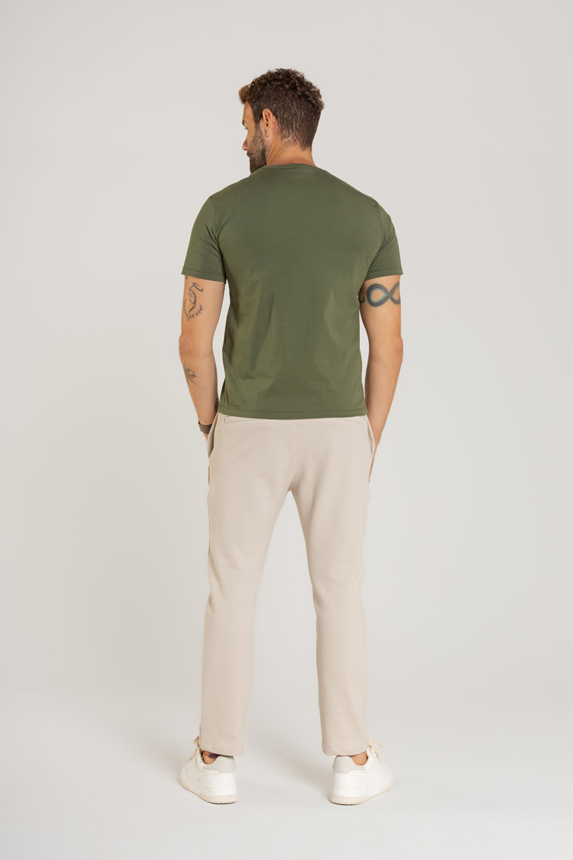 Camiseta Básica Masculina em Meia Malha (Verde) The Philippines - Imagem 6