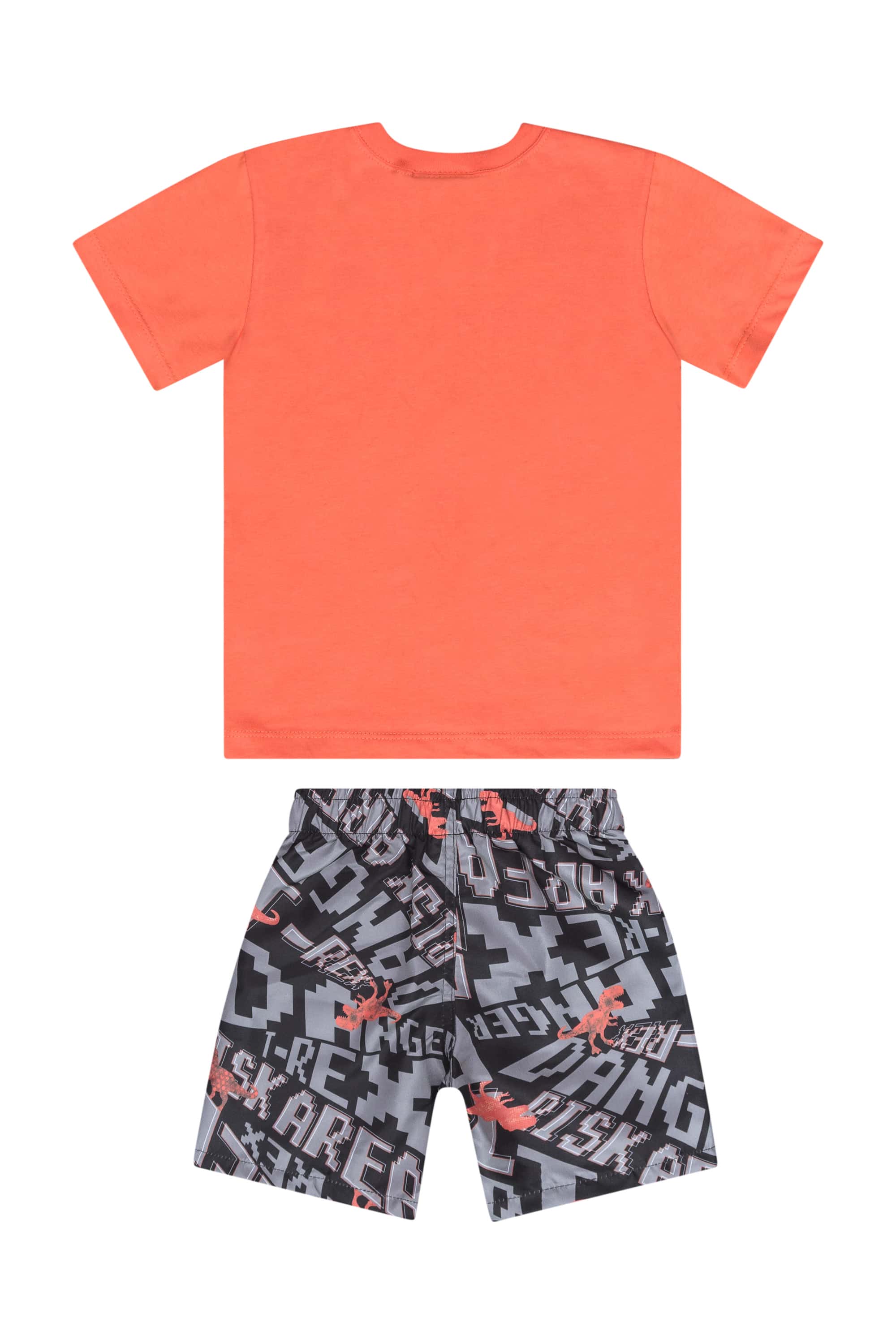 Conjunto com Camiseta e Bermuda para Menino (Coral) Guloseima - Imagem 18