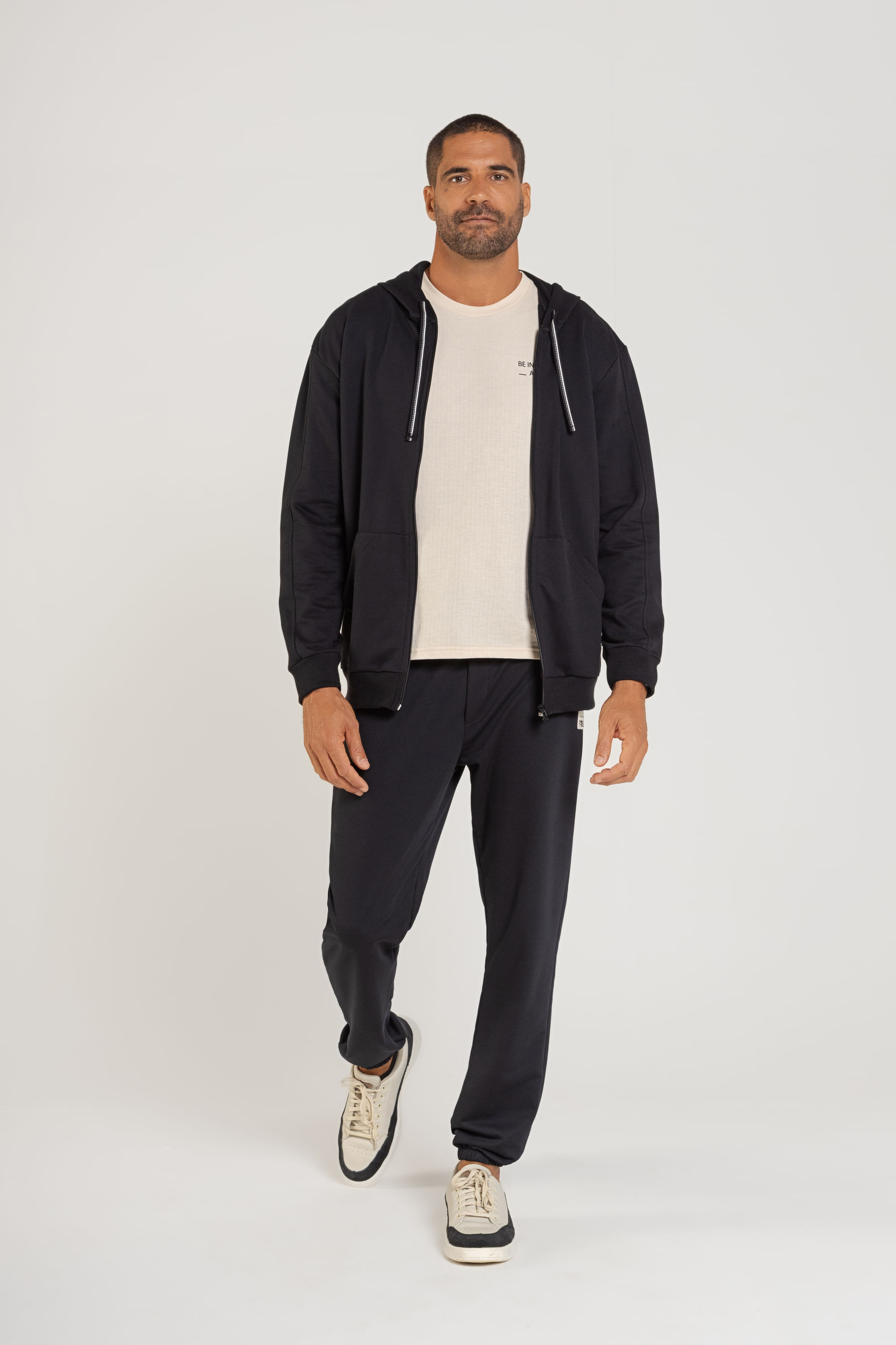 Jaqueta Básica Masculina em Moletom sem Felpa (Preto) The Philippines - Imagem 4