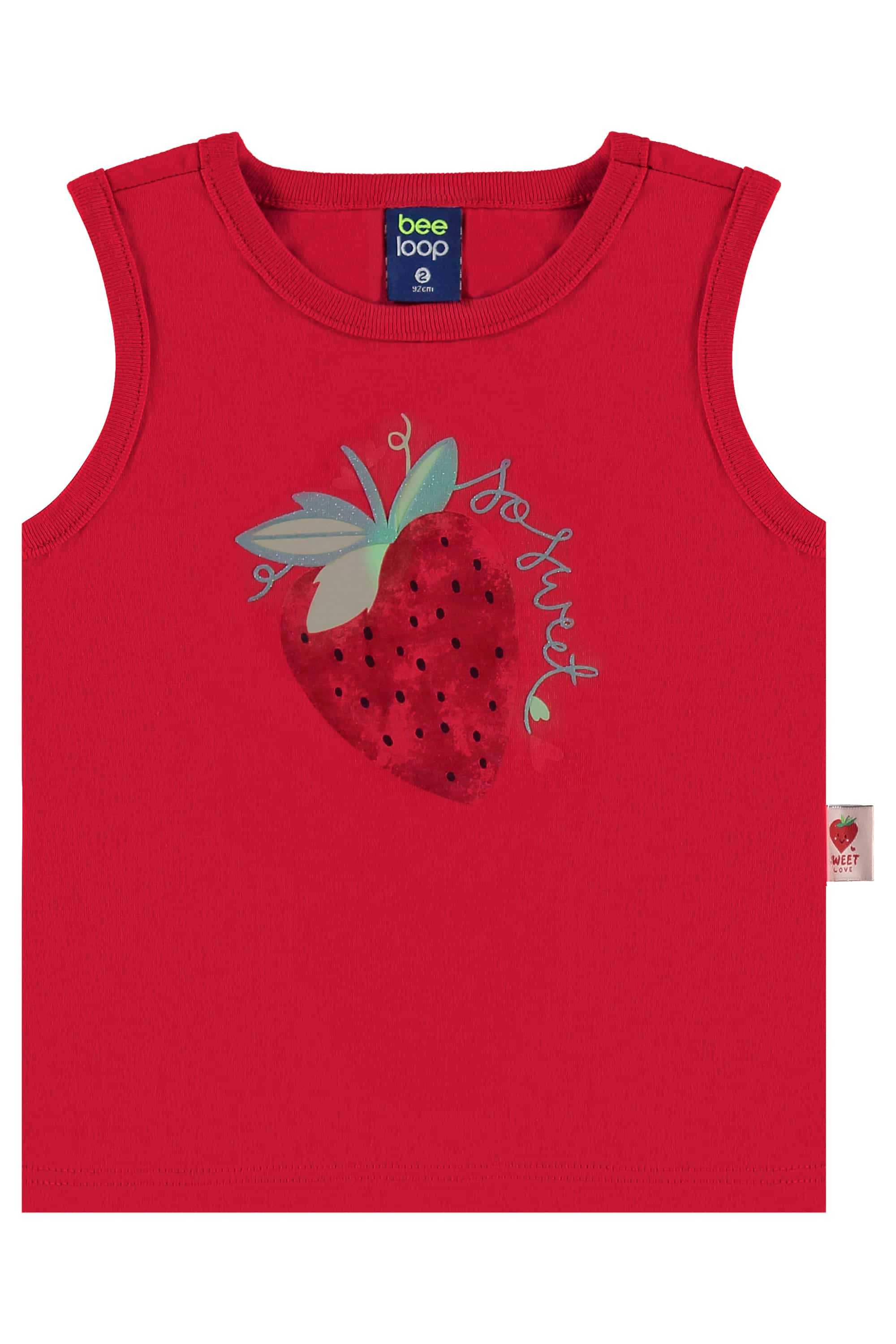 Conjunto Infantil Morangos para Menina (Vermelho) Bee Loop - Imagem 38