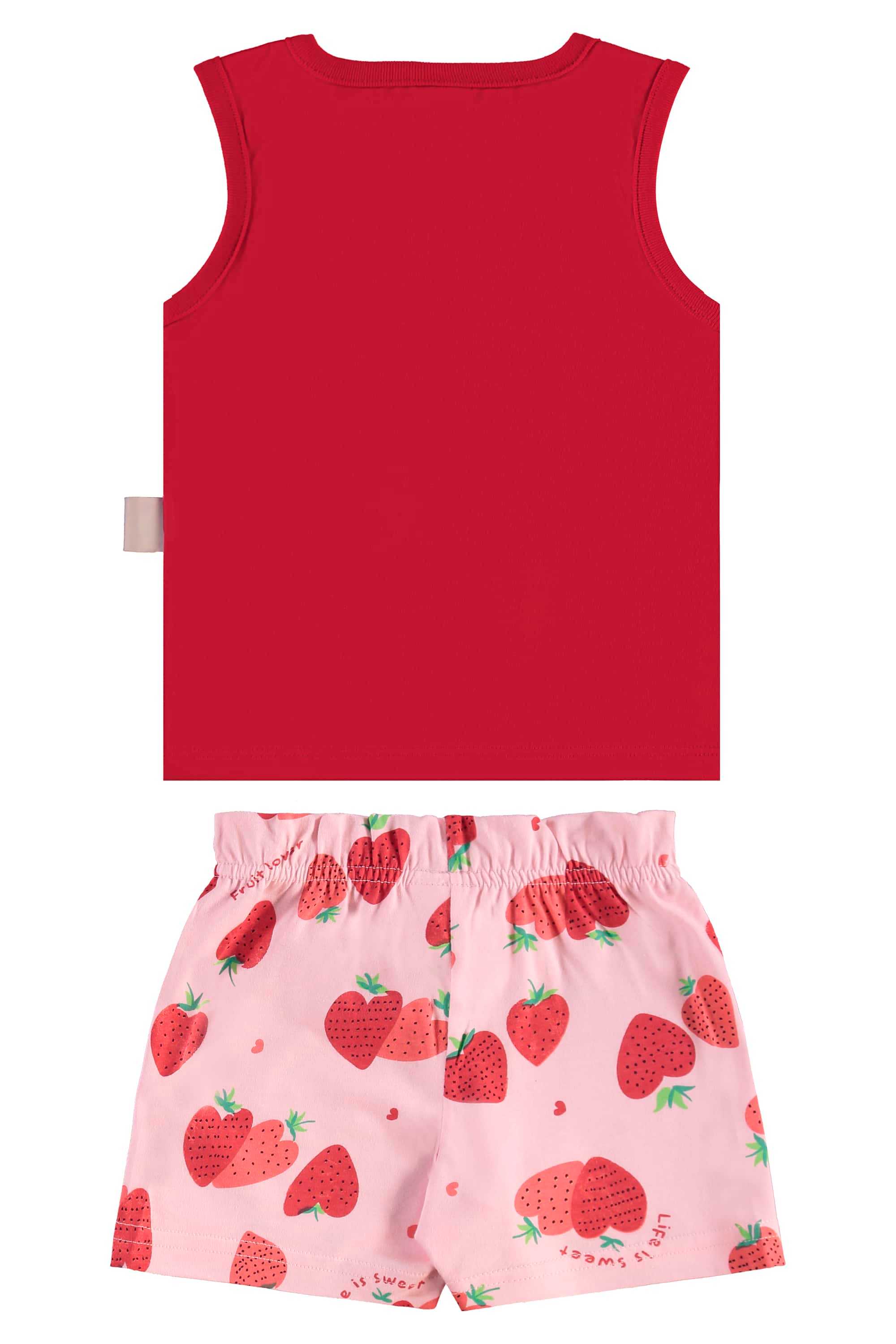 Conjunto Infantil Morangos para Menina (Vermelho) Bee Loop - Imagem 26