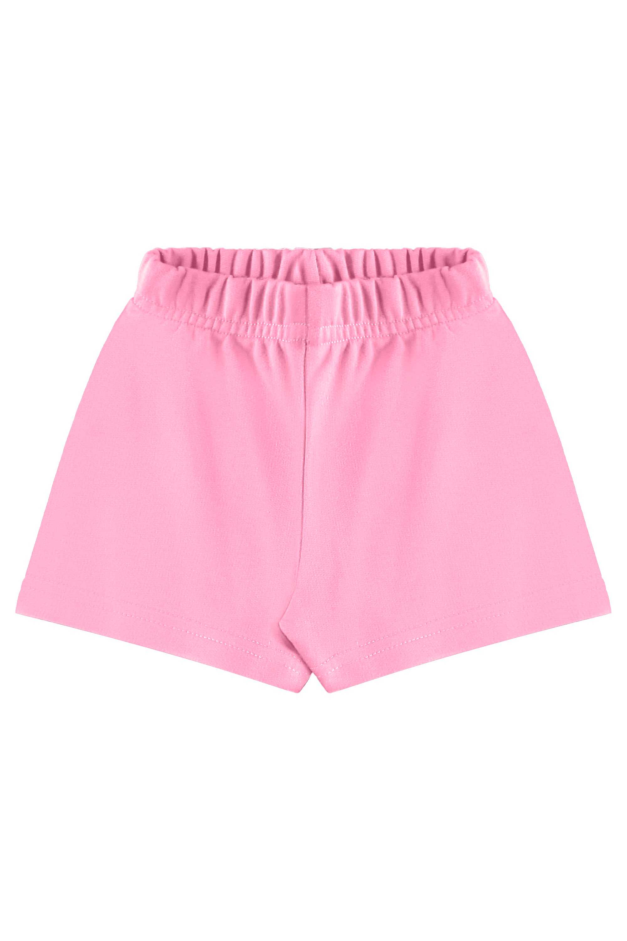 Conjunto com Blusa e Short para Menina (Roxo) Bee Loop - Imagem 3