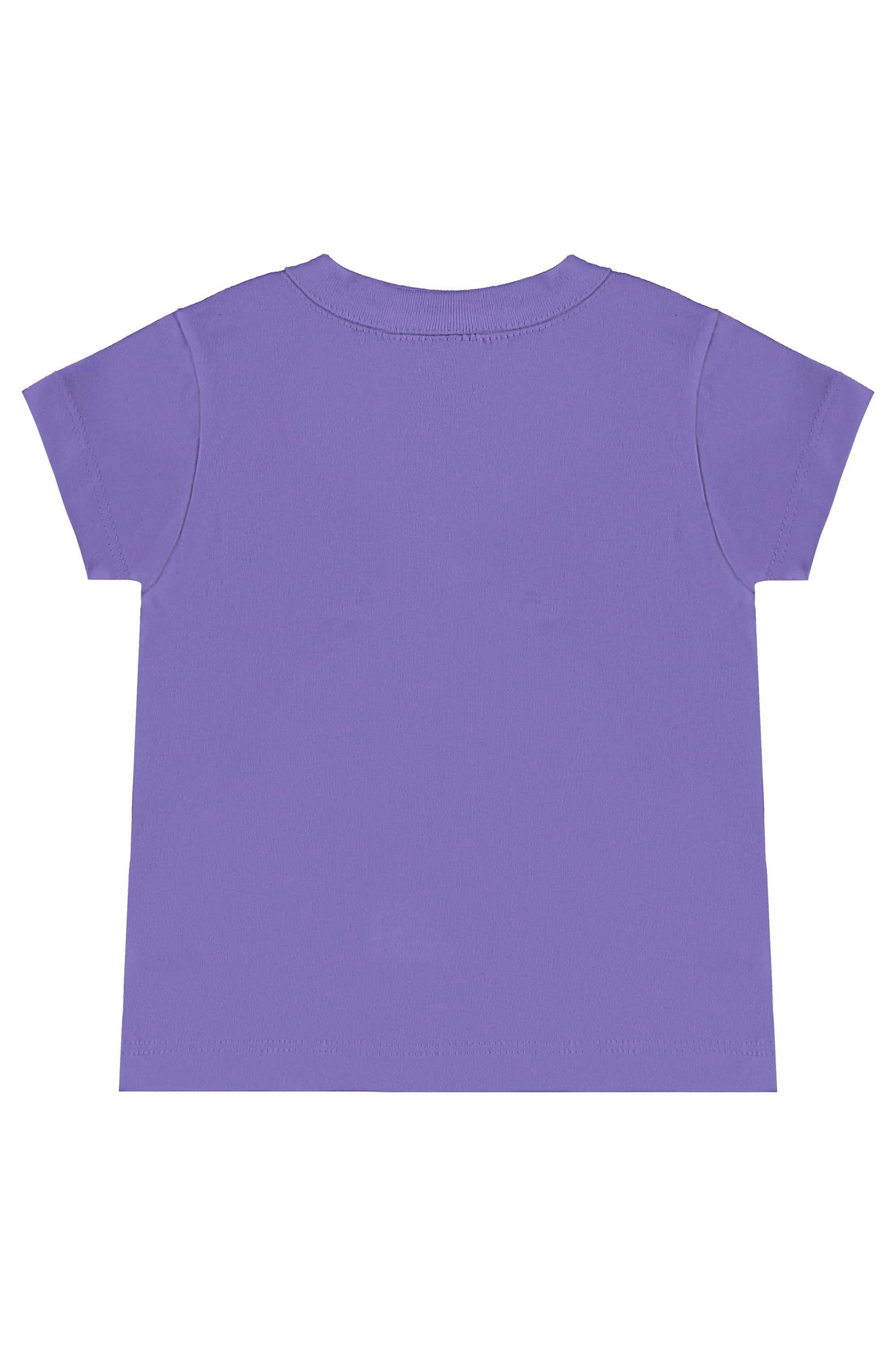 Conjunto com Blusa e Short para Menina (Roxo) Bee Loop - Imagem 5