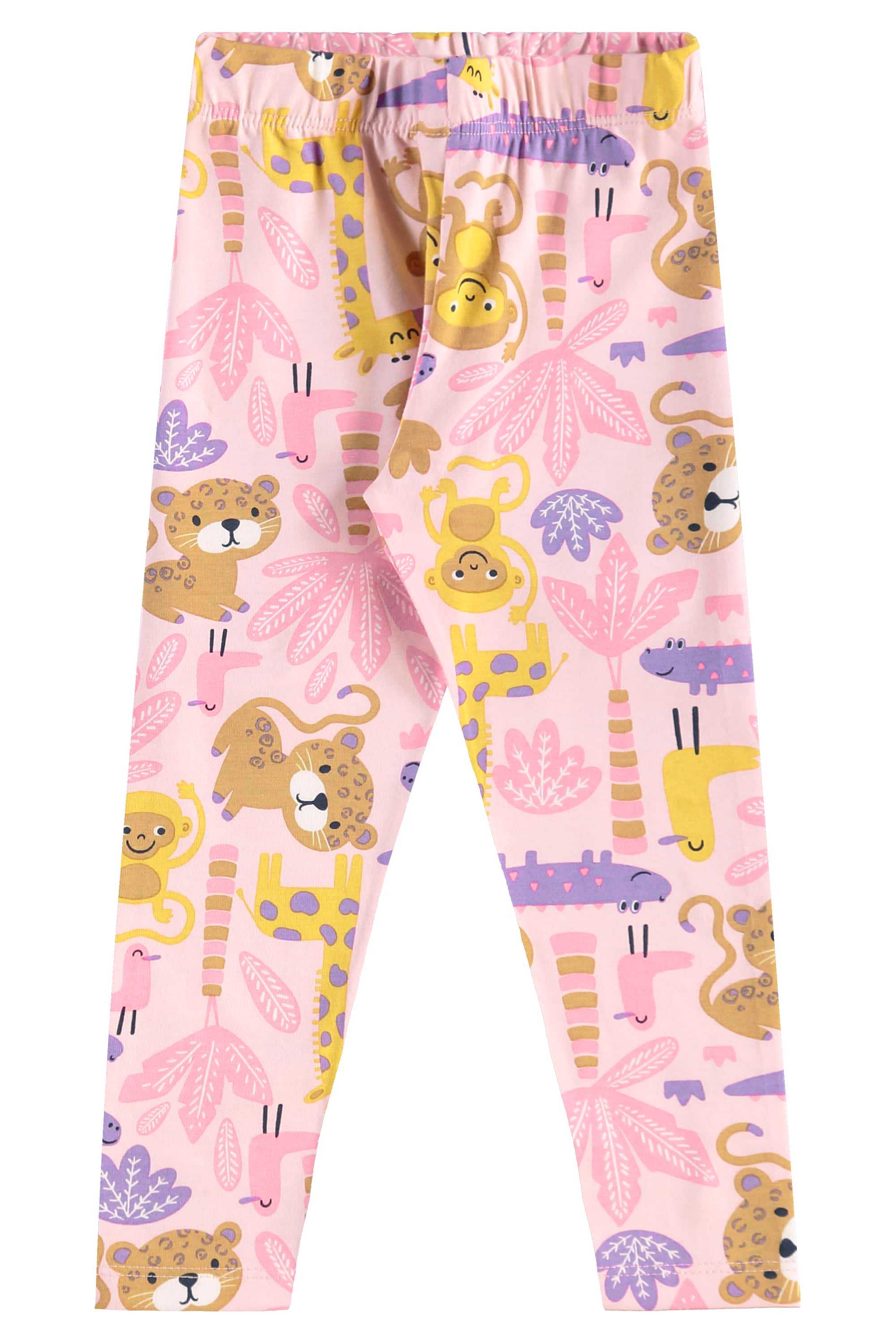 Conjunto com Blusa Estampada e Legging para Menina (Roxo) Bee Loop - Imagem 3