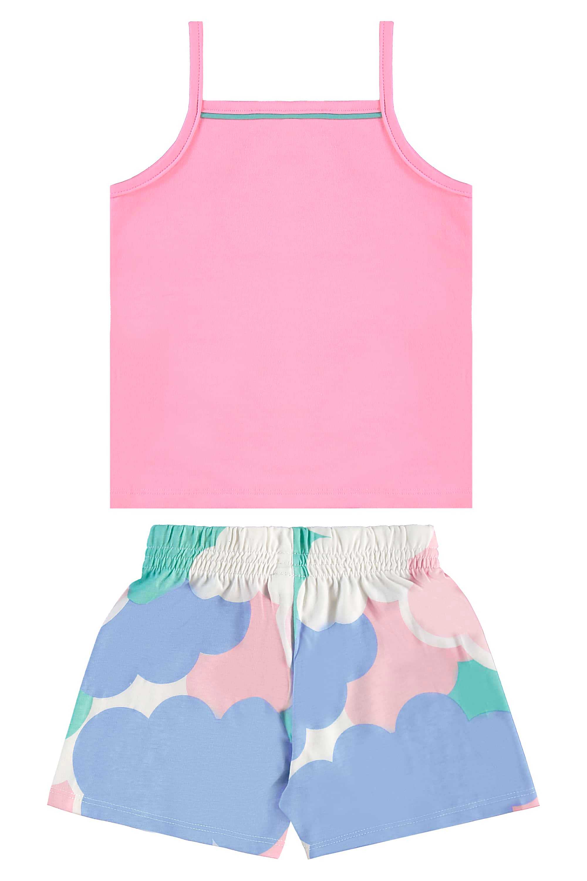 Conjunto com Regata e Short Estampado para Menina (Rosa) Bee Loop - Imagem 16