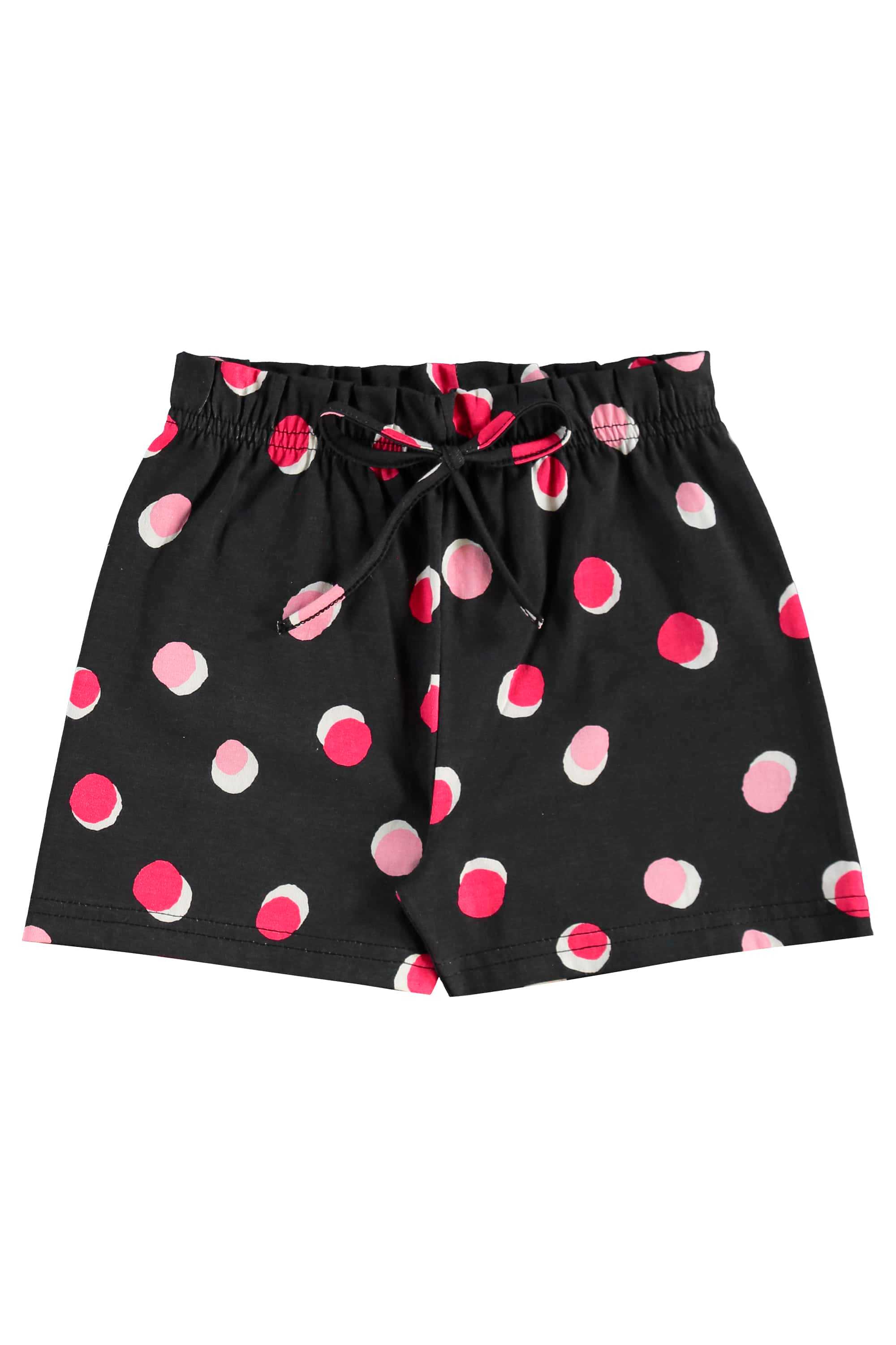 Conjunto com Regata Cropped e Short de Bolinhas para Menina (Preto) Bee Loop - Imagem 15