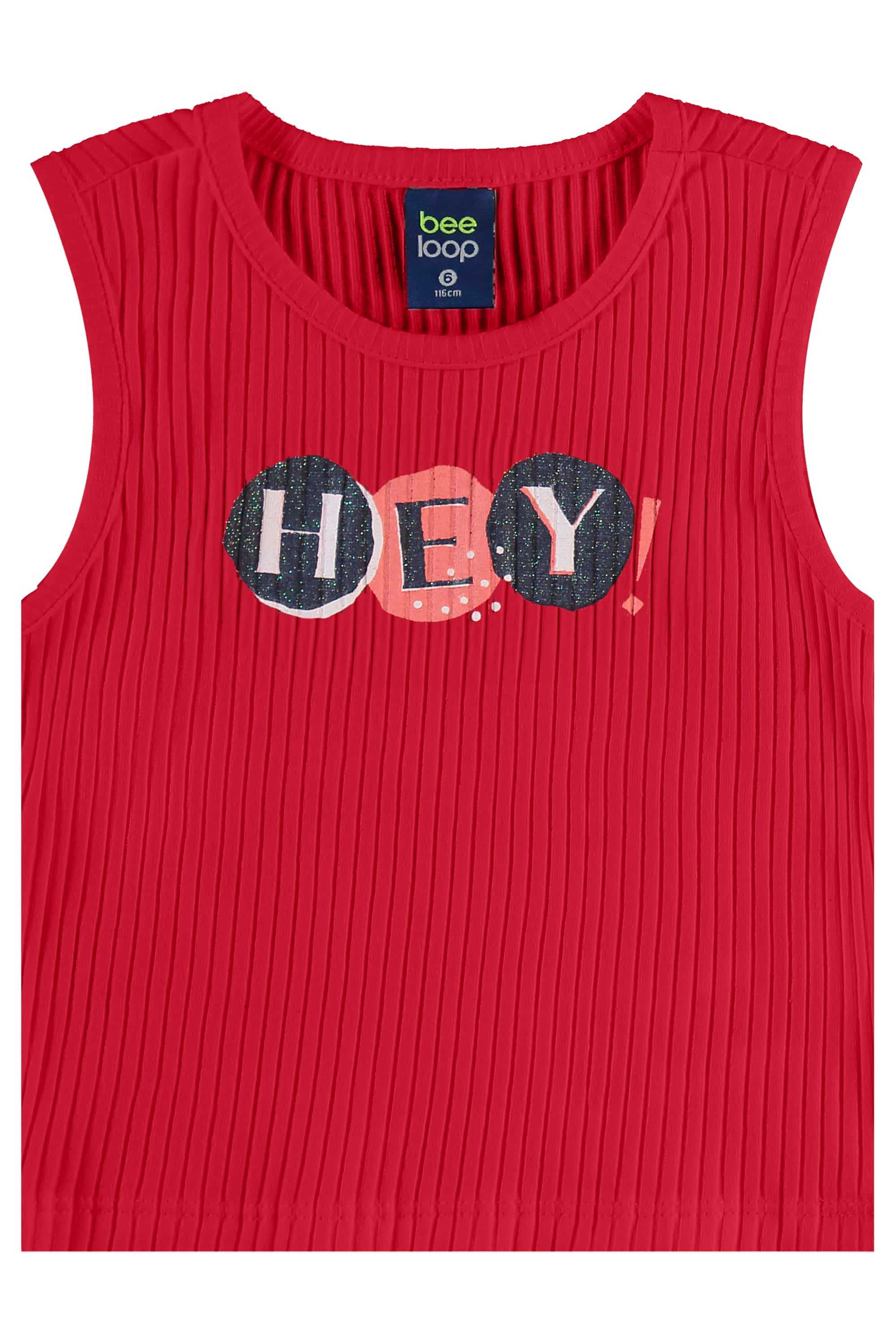 Conjunto com Regata Cropped e Short de Bolinhas para Menina (Vermelho) Bee Loop - Imagem 20