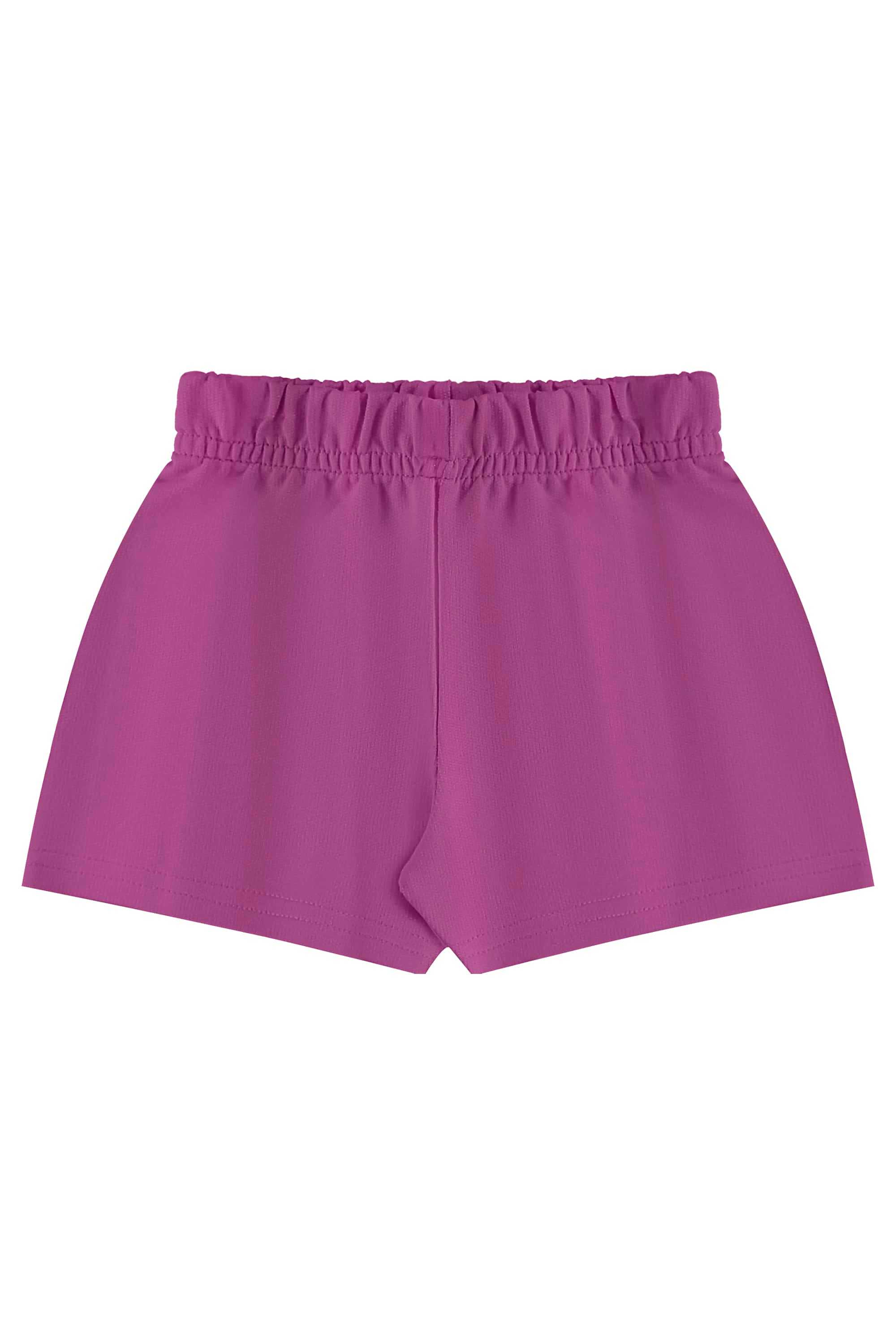 Conjunto com Blusa e Short para Menina (Azul) Bee Loop - Imagem 3