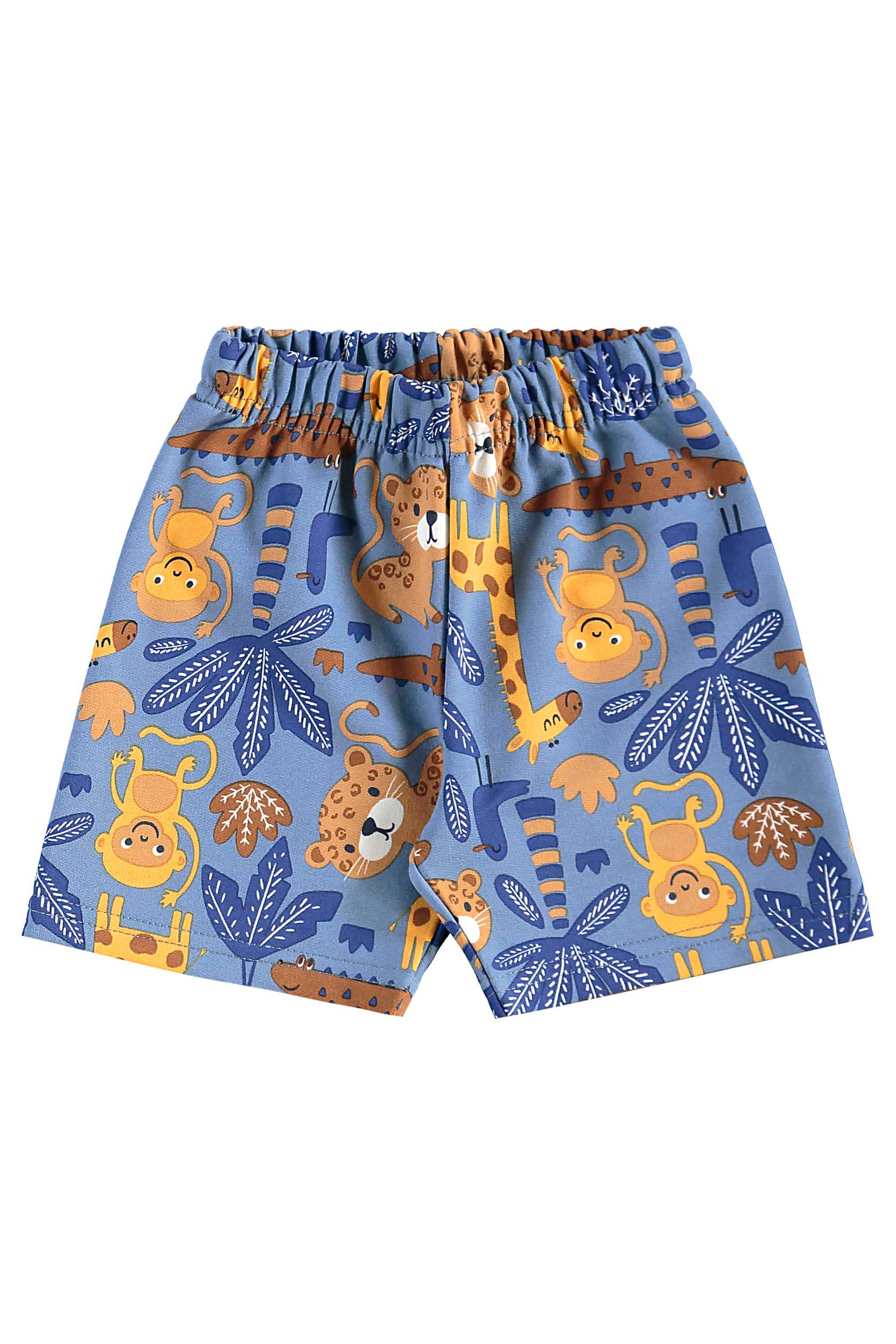 Conjunto de Bichinhos com Camiseta e Bermuda para Menino (Azul) Bee Loop - Imagem 3