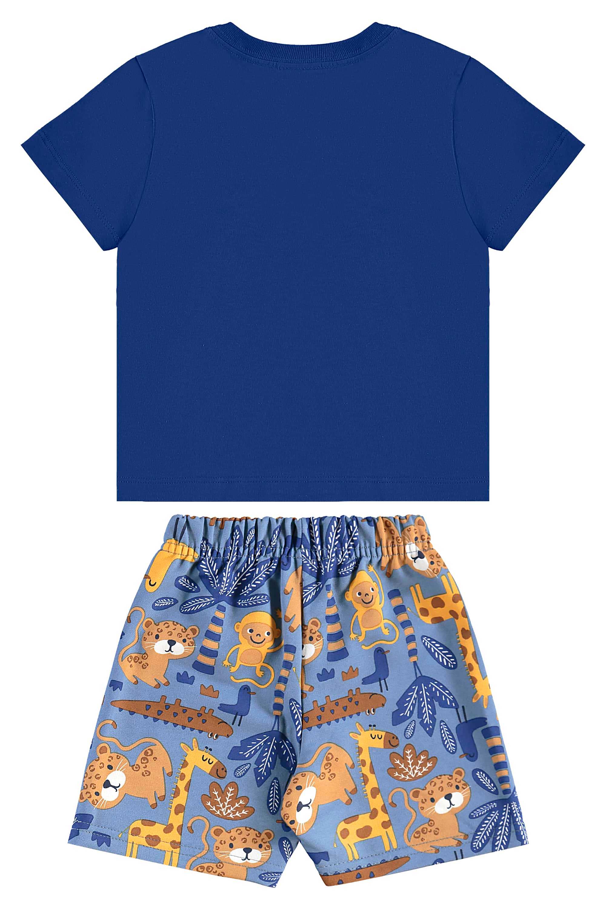 Conjunto de Bichinhos com Camiseta e Bermuda para Menino (Azul) Bee Loop - Imagem 34