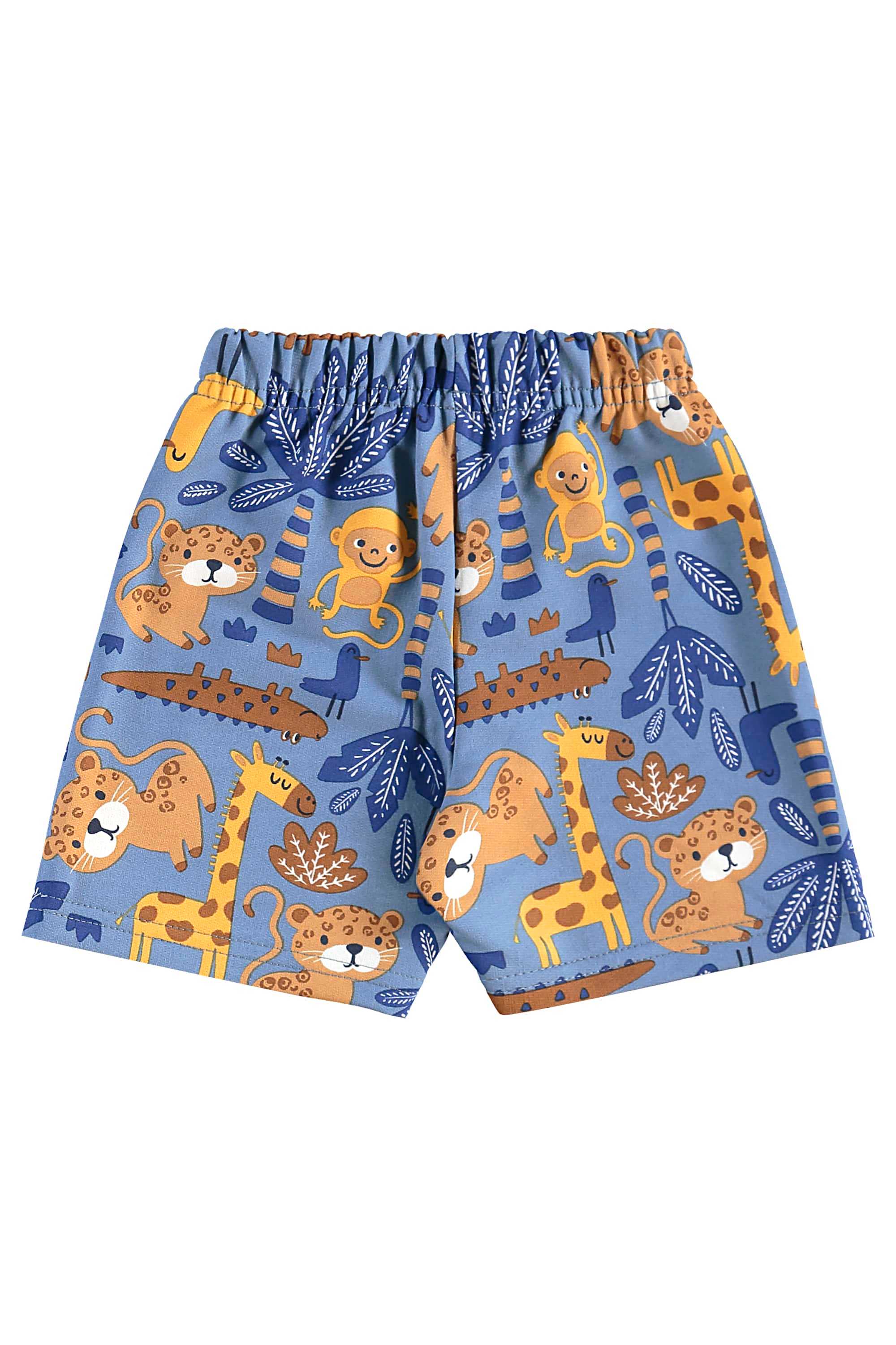 Conjunto de Bichinhos com Camiseta e Bermuda para Menino (Azul) Bee Loop - Imagem 6