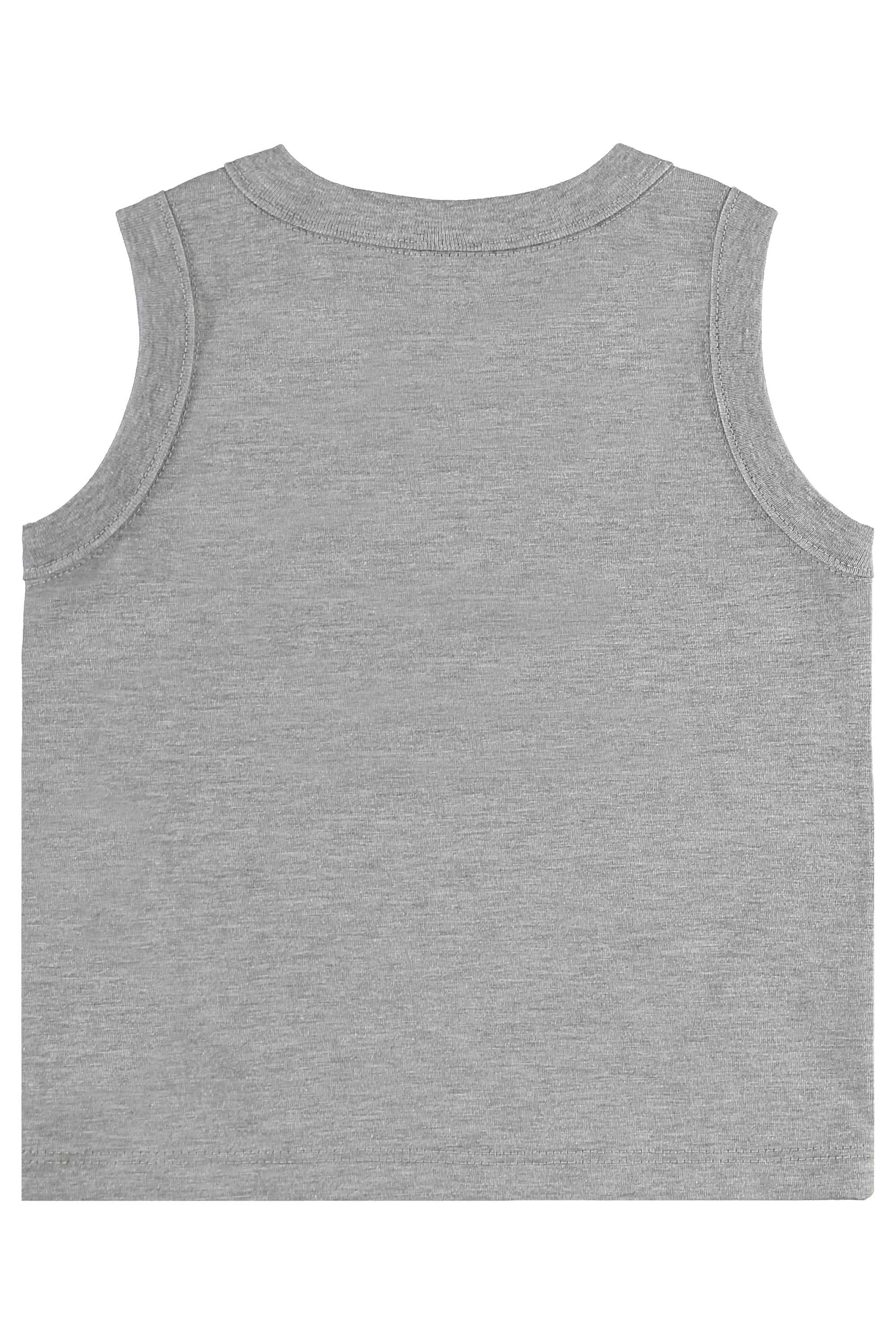 Conjunto de Bichinhos com Regata e Bermuda para Menino (Cinza) Bee Loop - Imagem 17