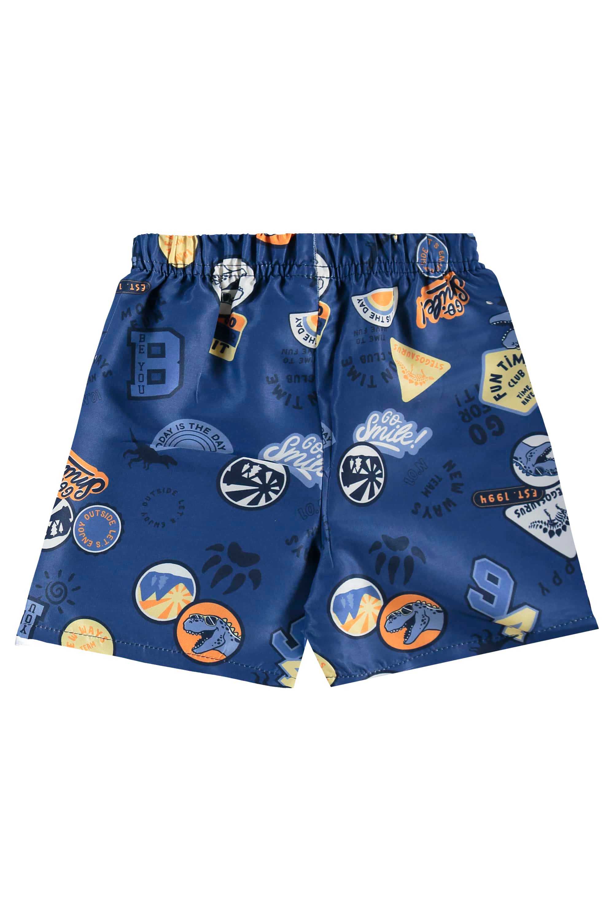 Conjunto de Dinossauro com Regata e Bermuda para Menino (Azul Marinho) Bee Loop - Imagem 24